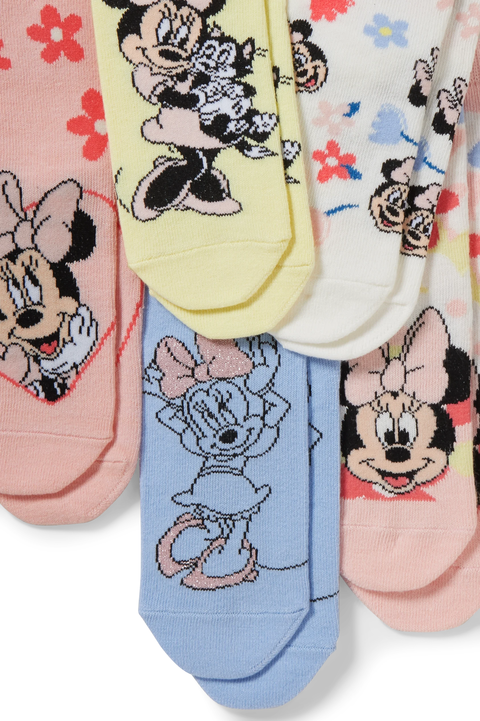 Multipack of 5 - Minnie Mouse - socks with motif