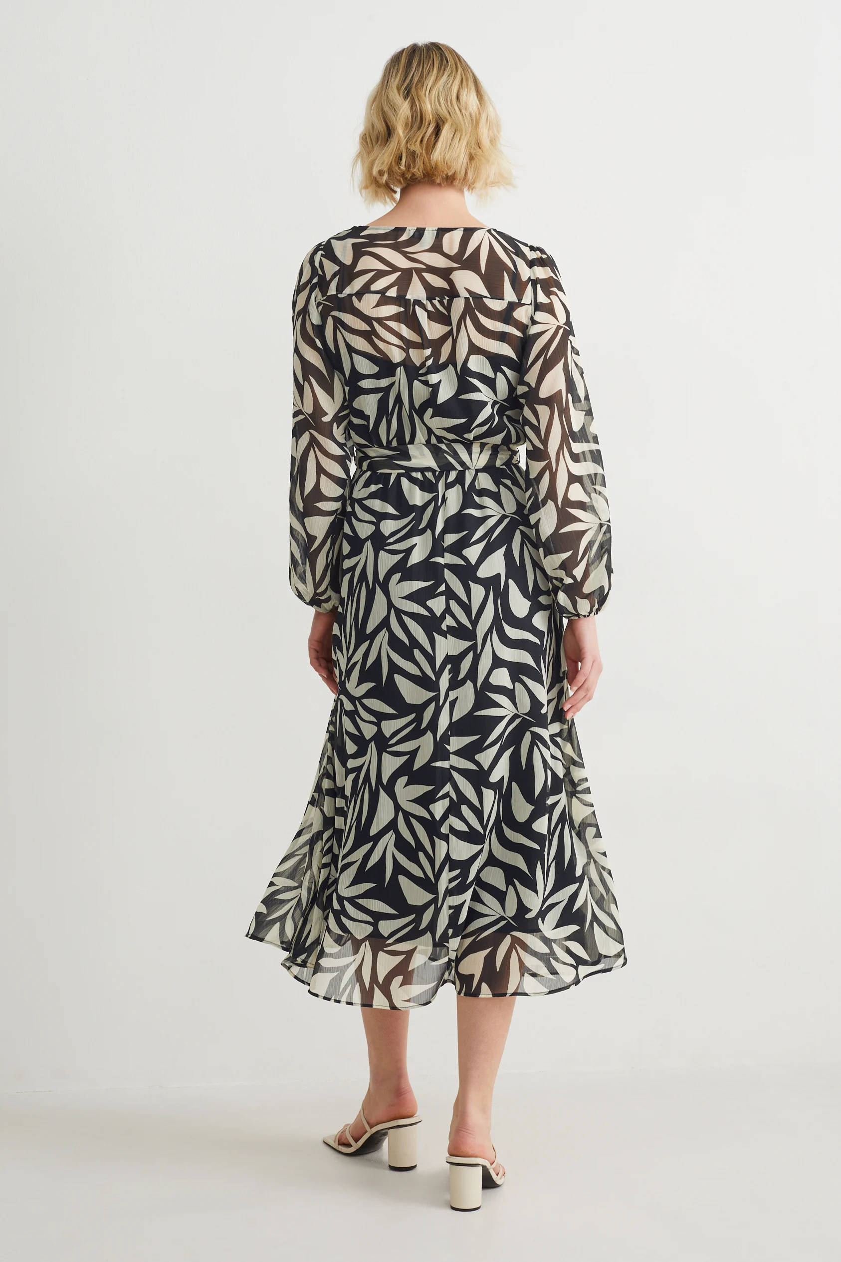 Chiffon dress - patterned