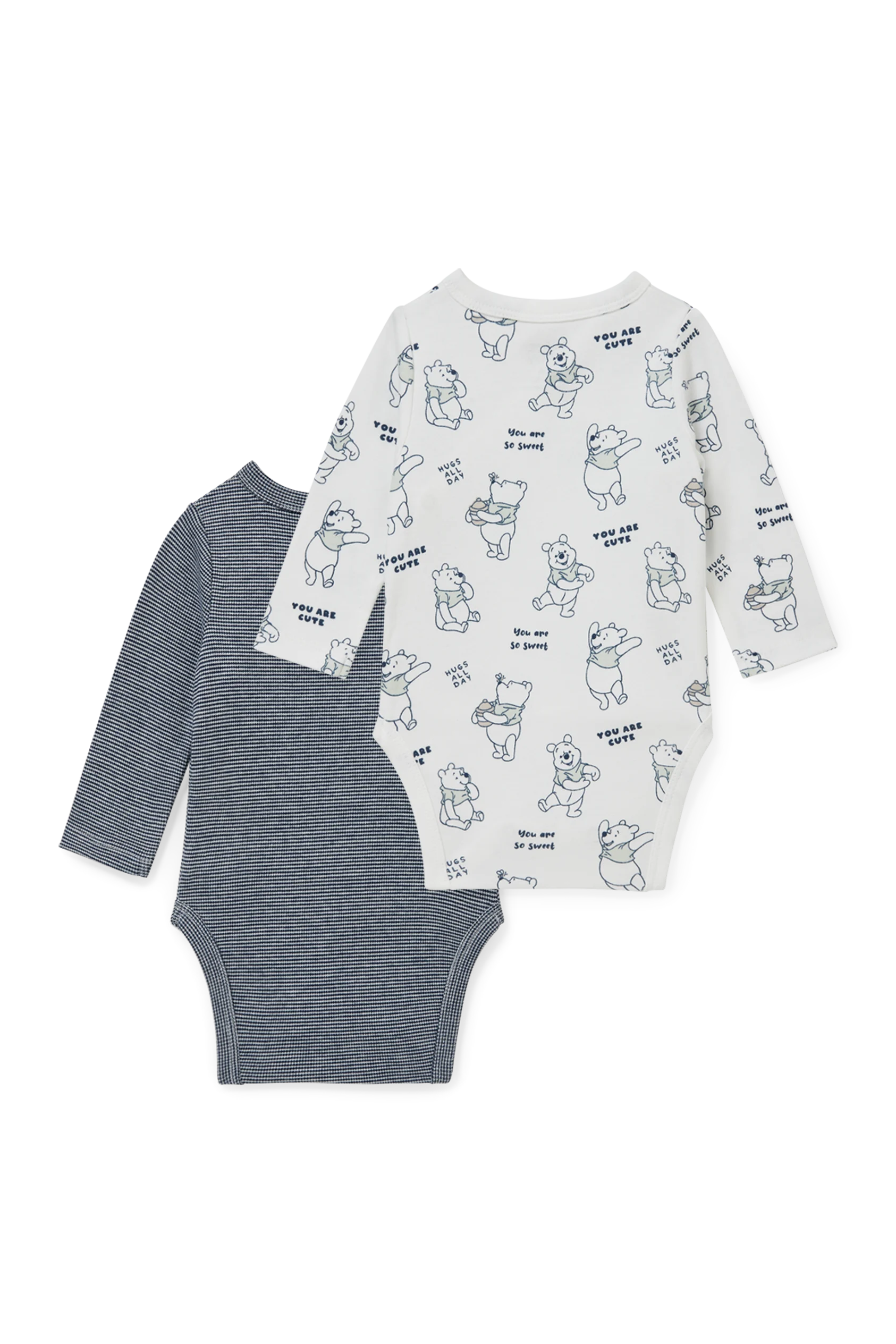 Multipack of 2 - Winnie the Pooh - baby wrapover bodysuit
