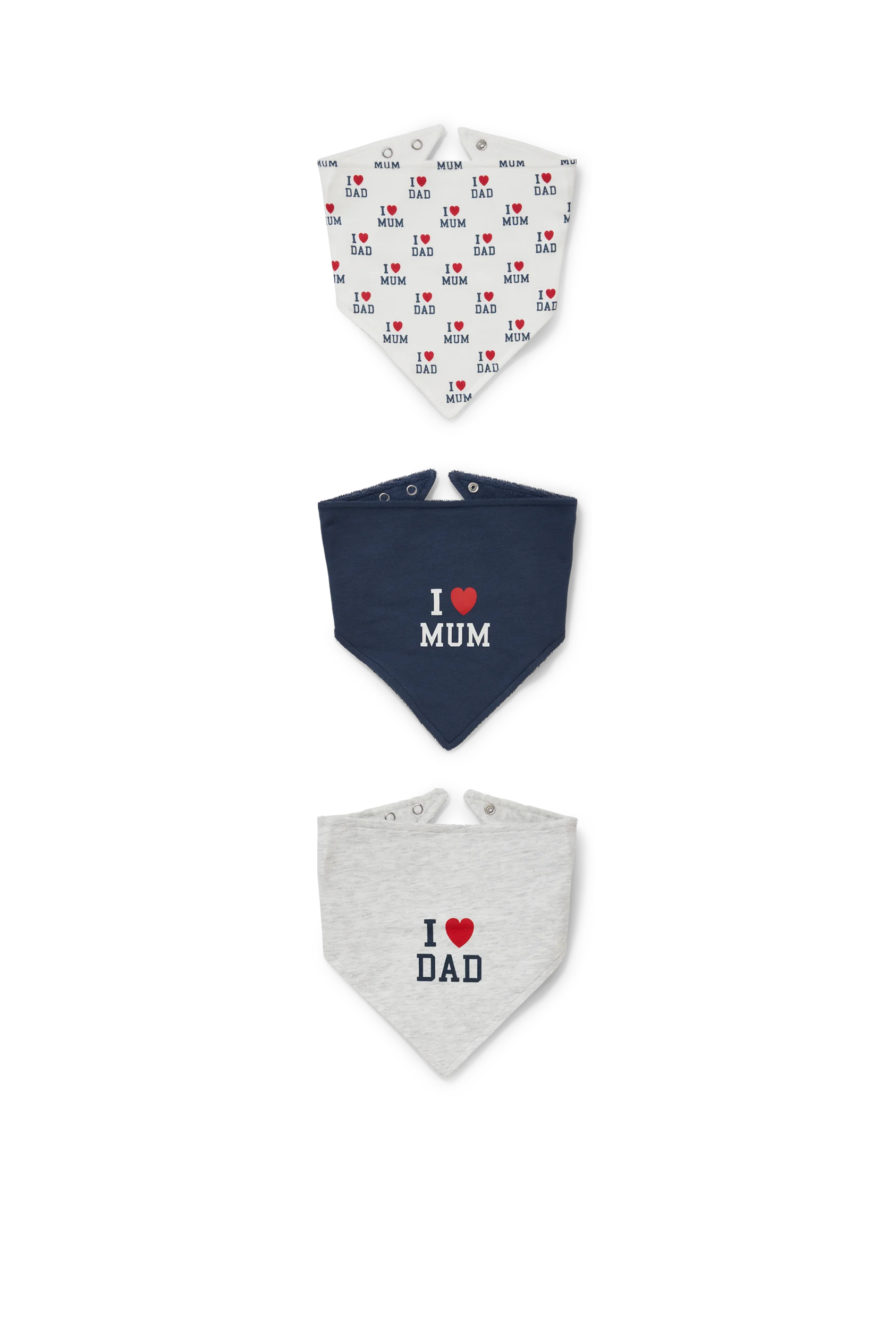 Multipack of 3 - triangular scarf