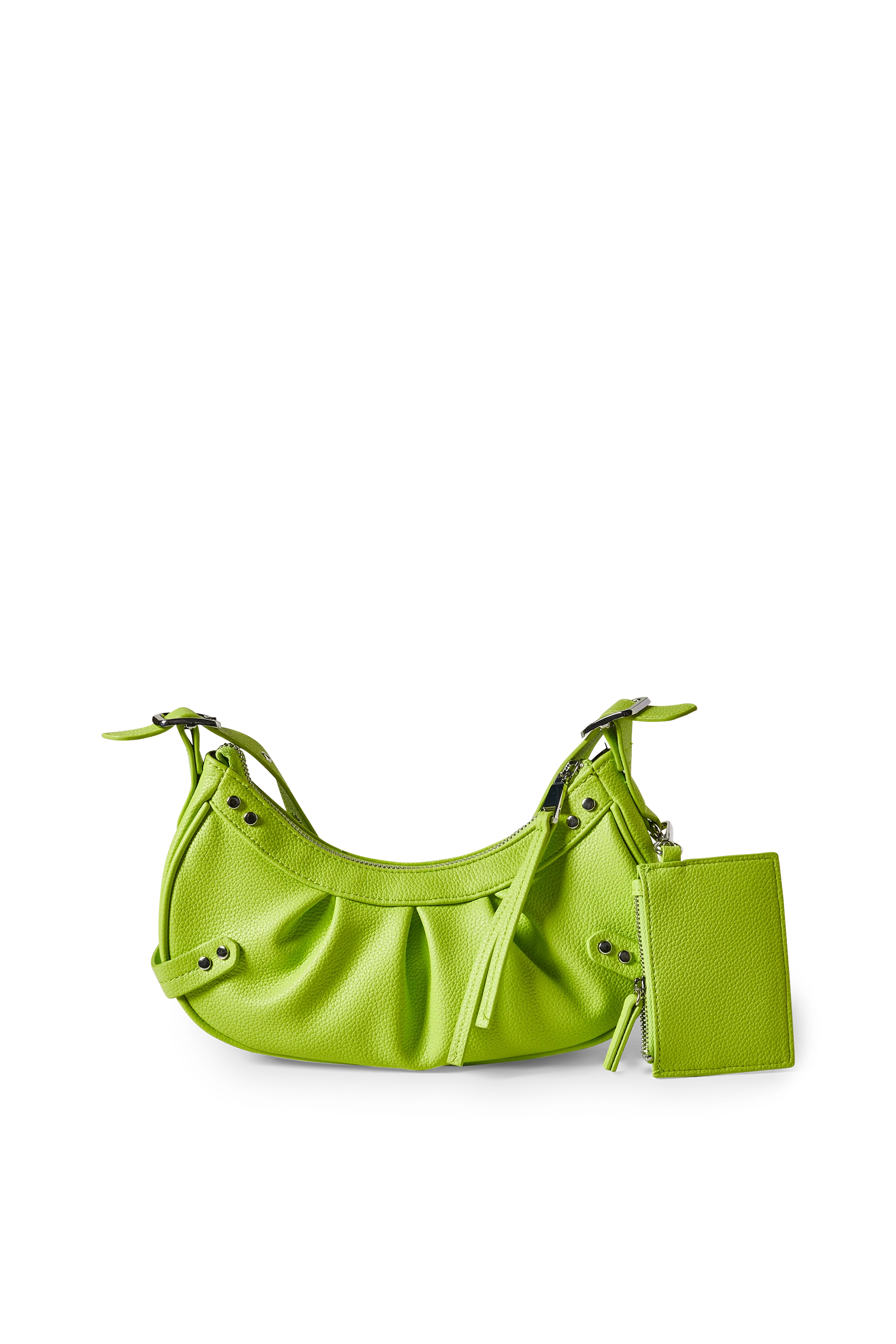 Set - small shoulder bag and wallet - faux leather