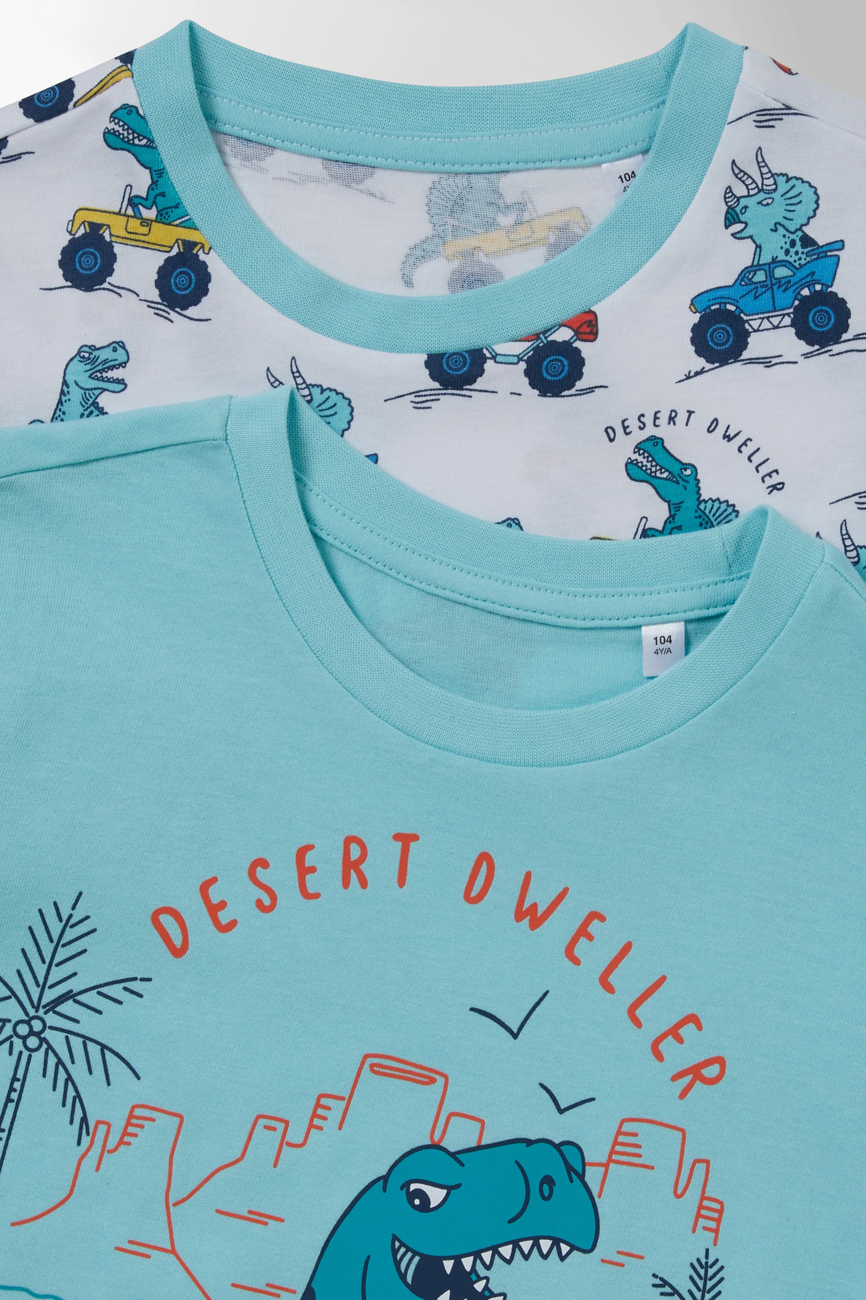 Multipack of 2 - dinosaur - pyjamas - 4 piece