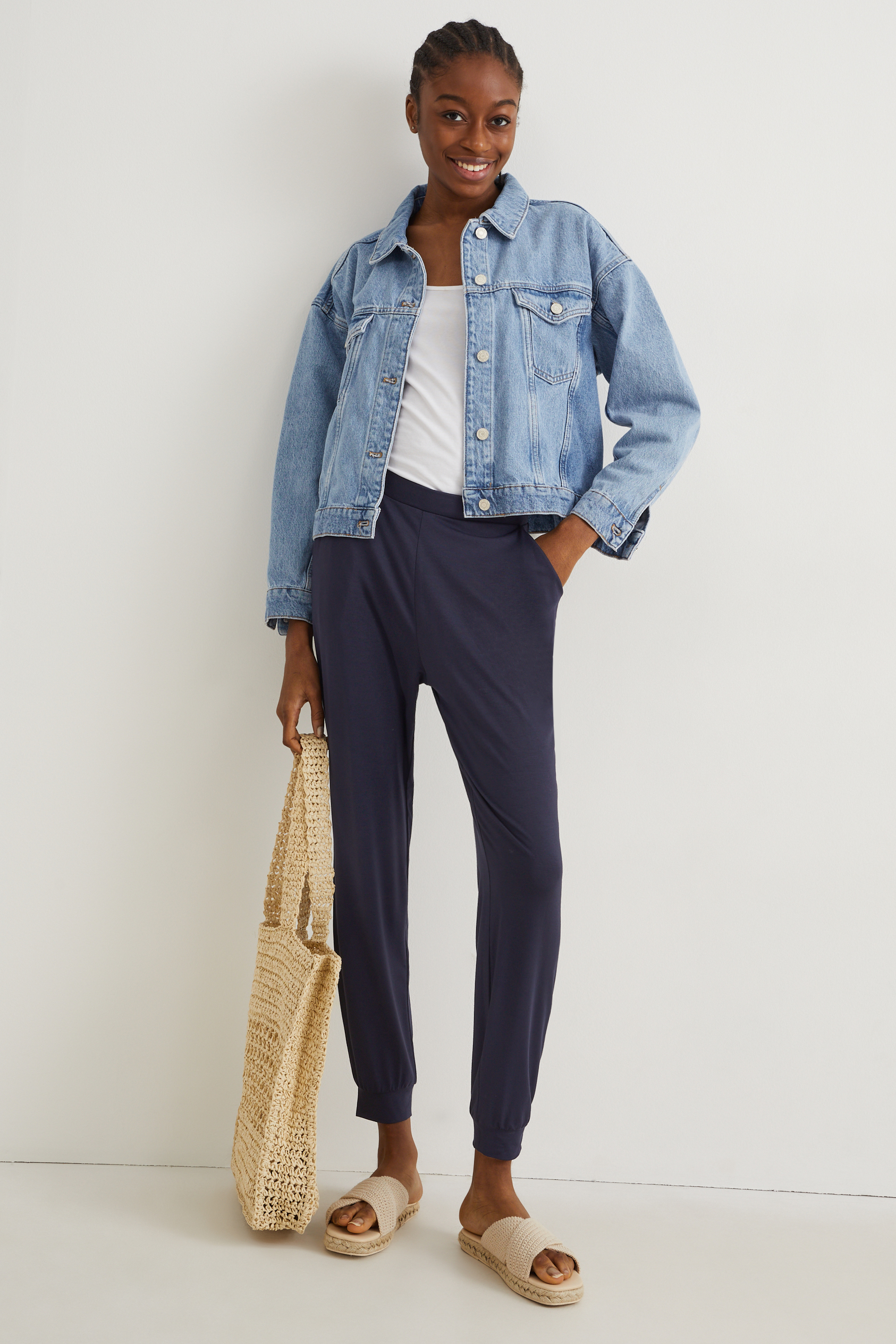 Basic jersey trousers - regular fit