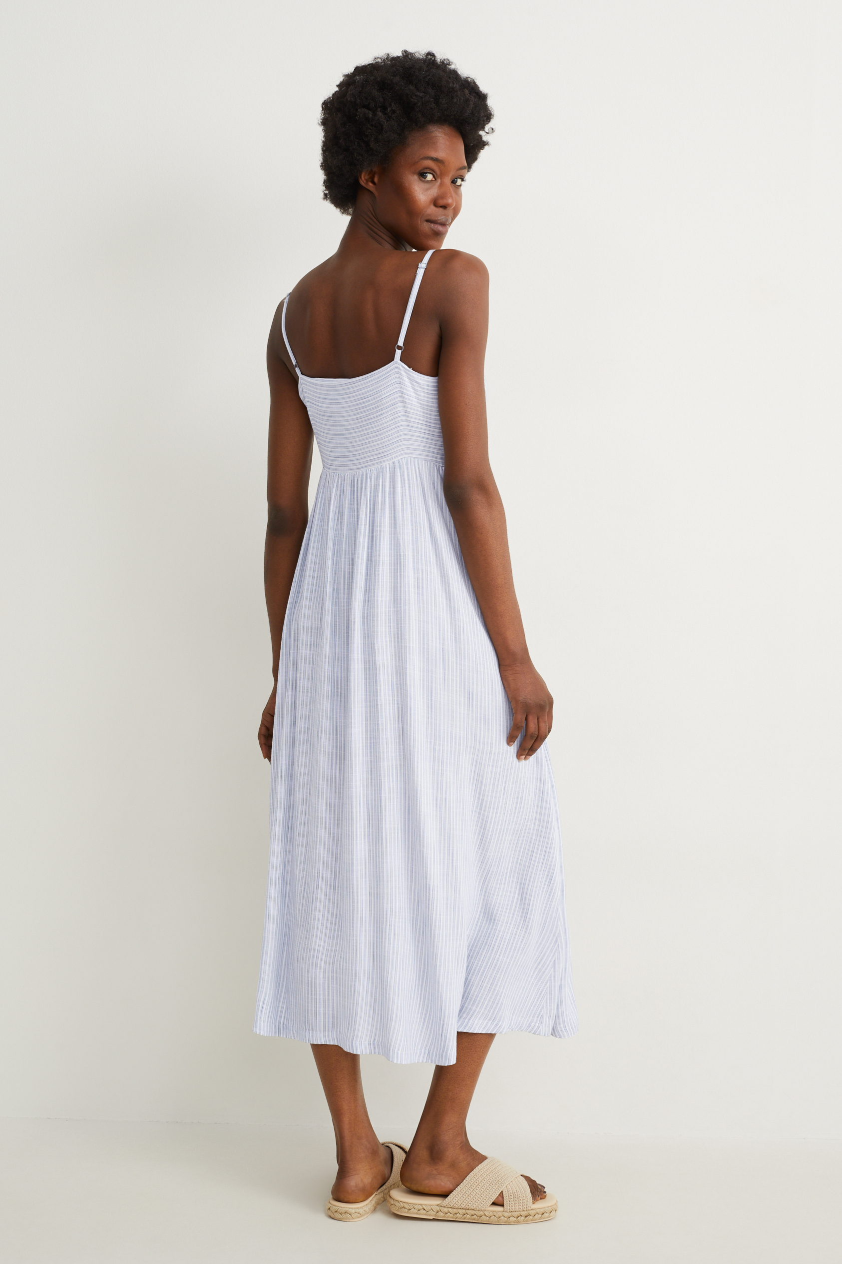 Fit & flare dress - striped