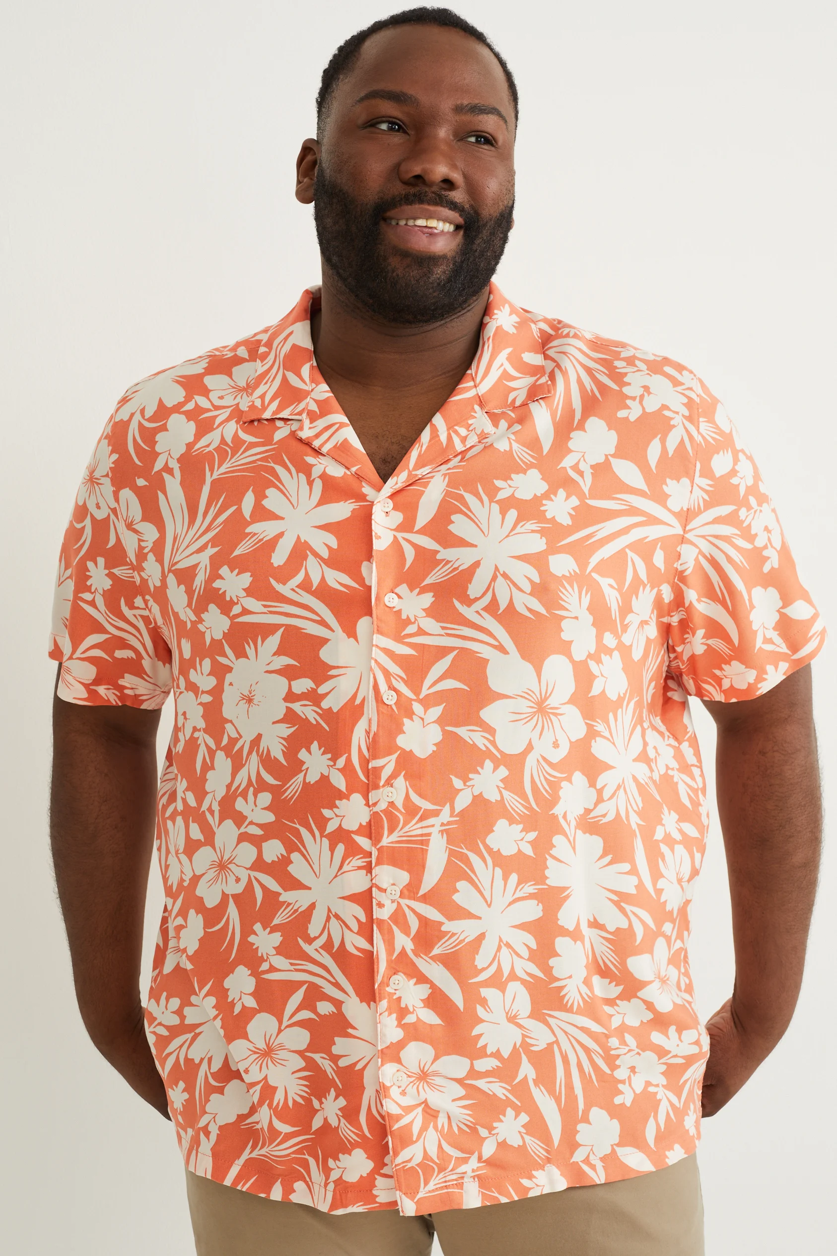 Shirt - slim fit - lapel collar