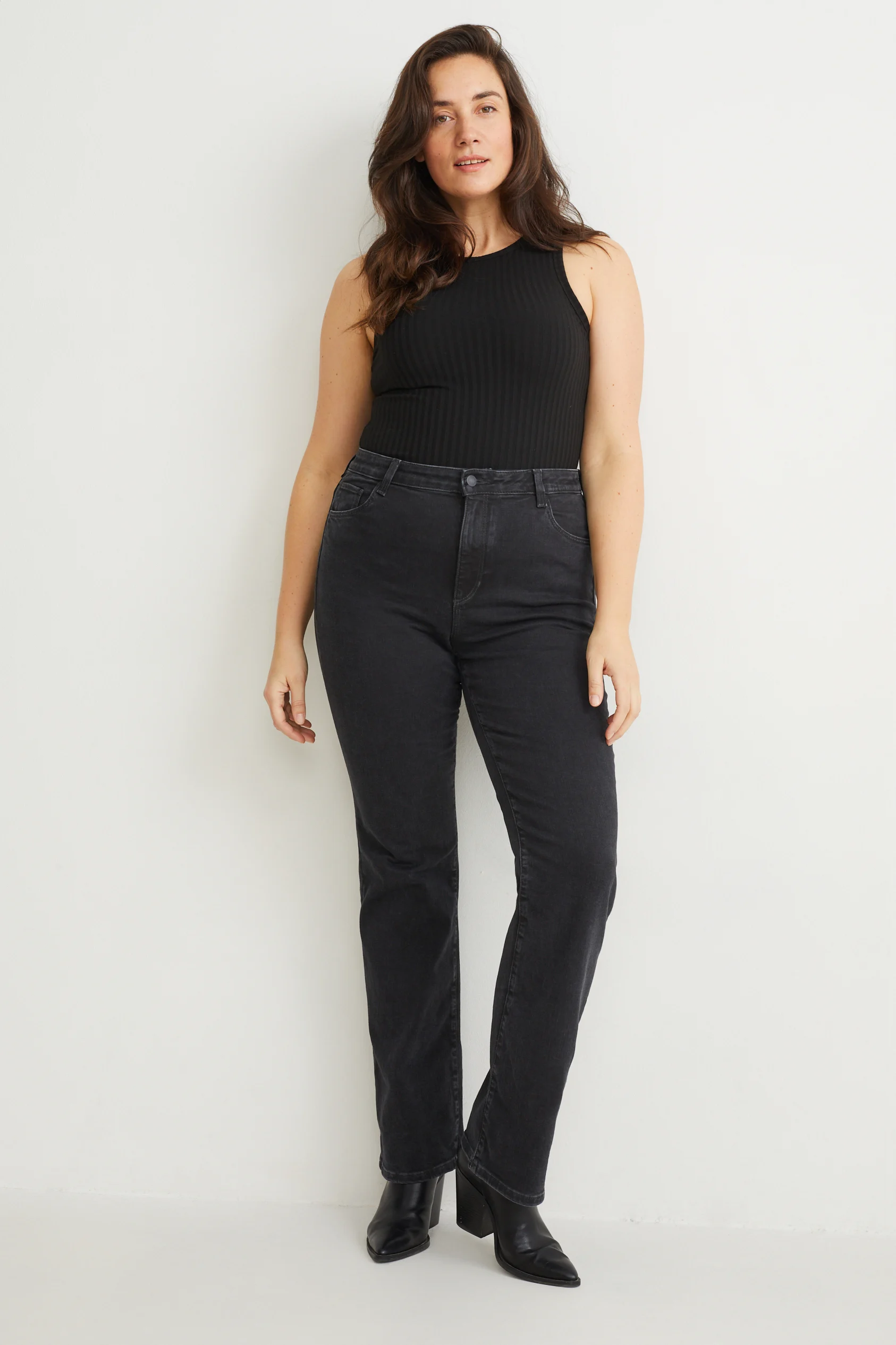 Curvy jeans - high waist - bootcut - LYCRA?