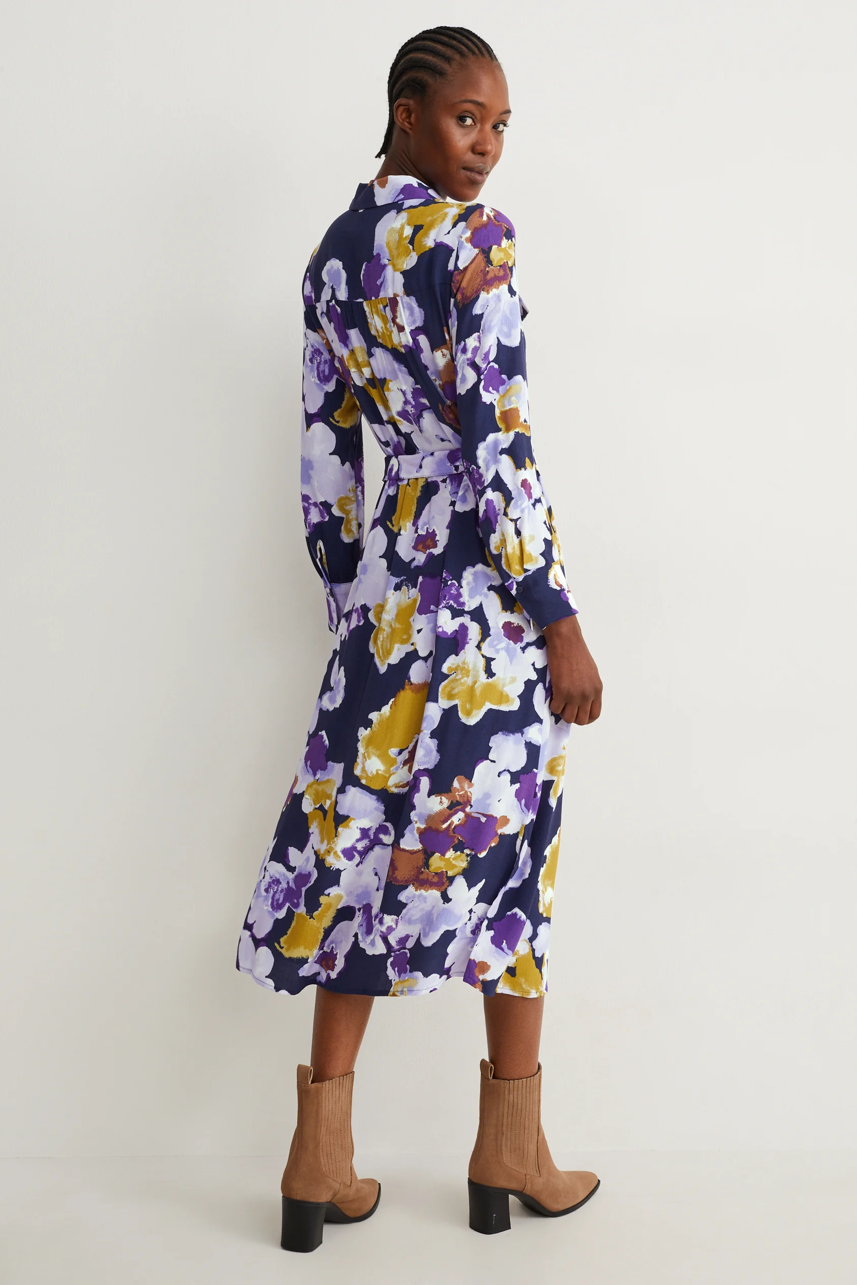 Shirt dress - floral