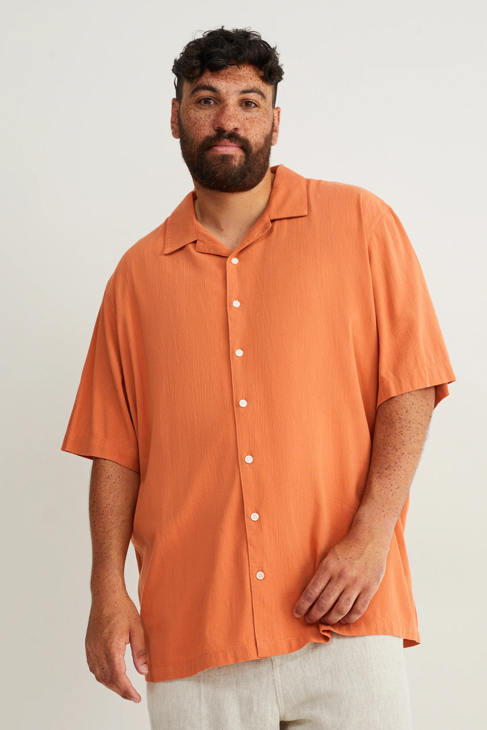 Shirt - regular fit - lapel collar