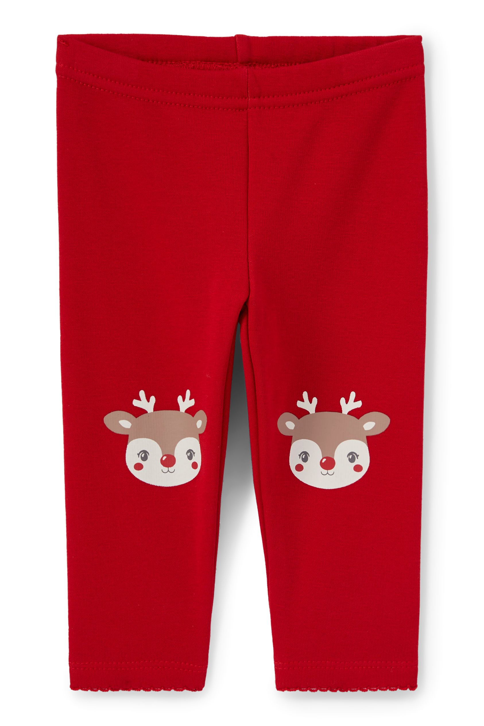 Rudolph - baby Christmas thermal leggings