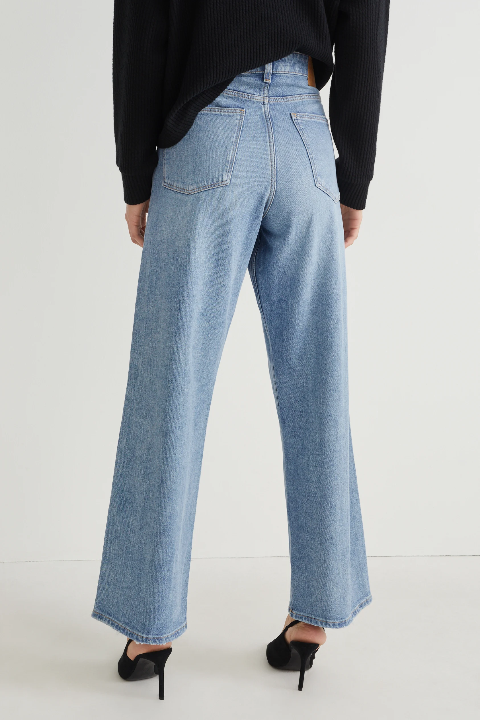 Relaxed jeans - high waist - LYCRA?