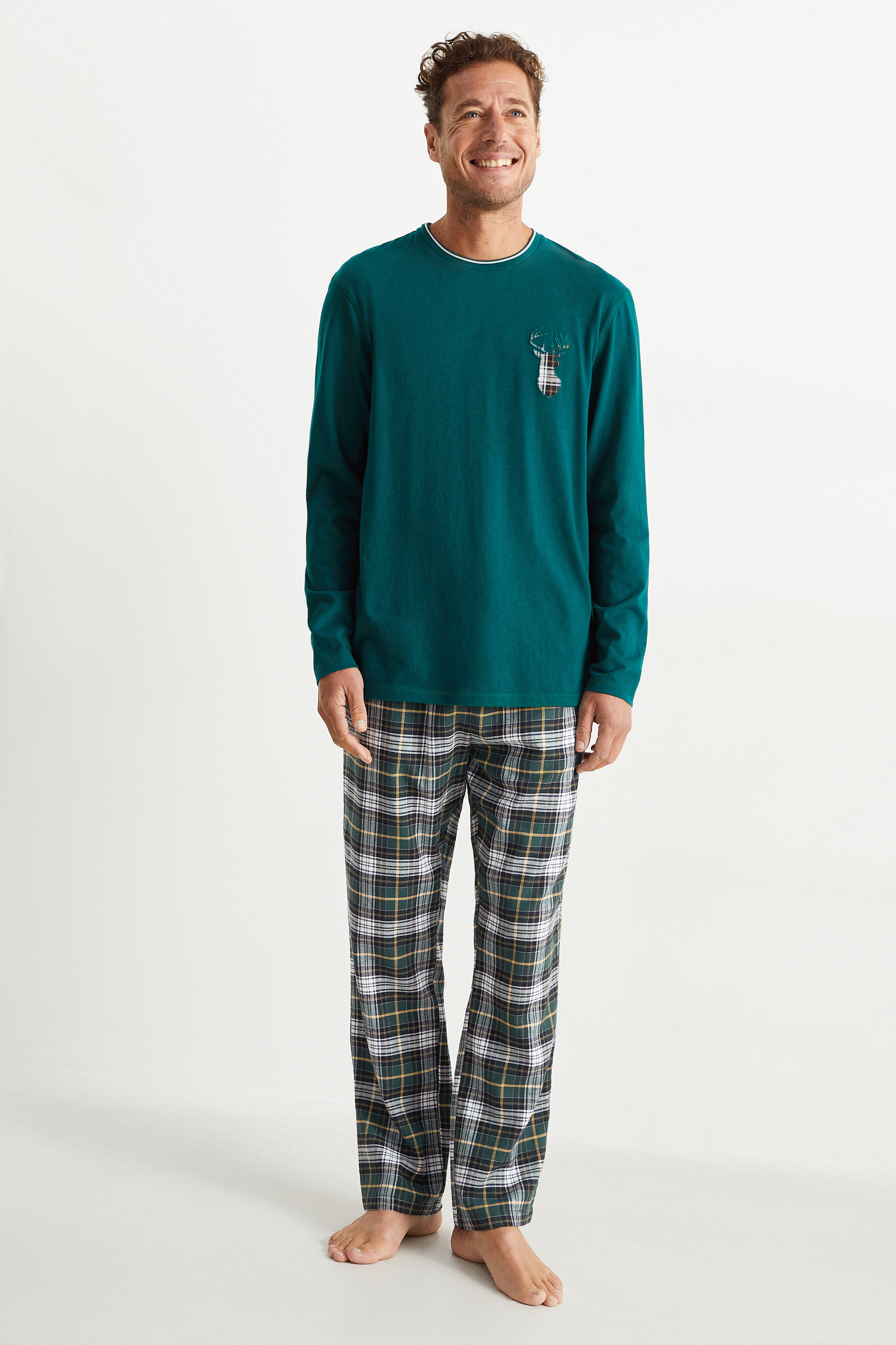 Christmas pyjamas with flannel bottoms
