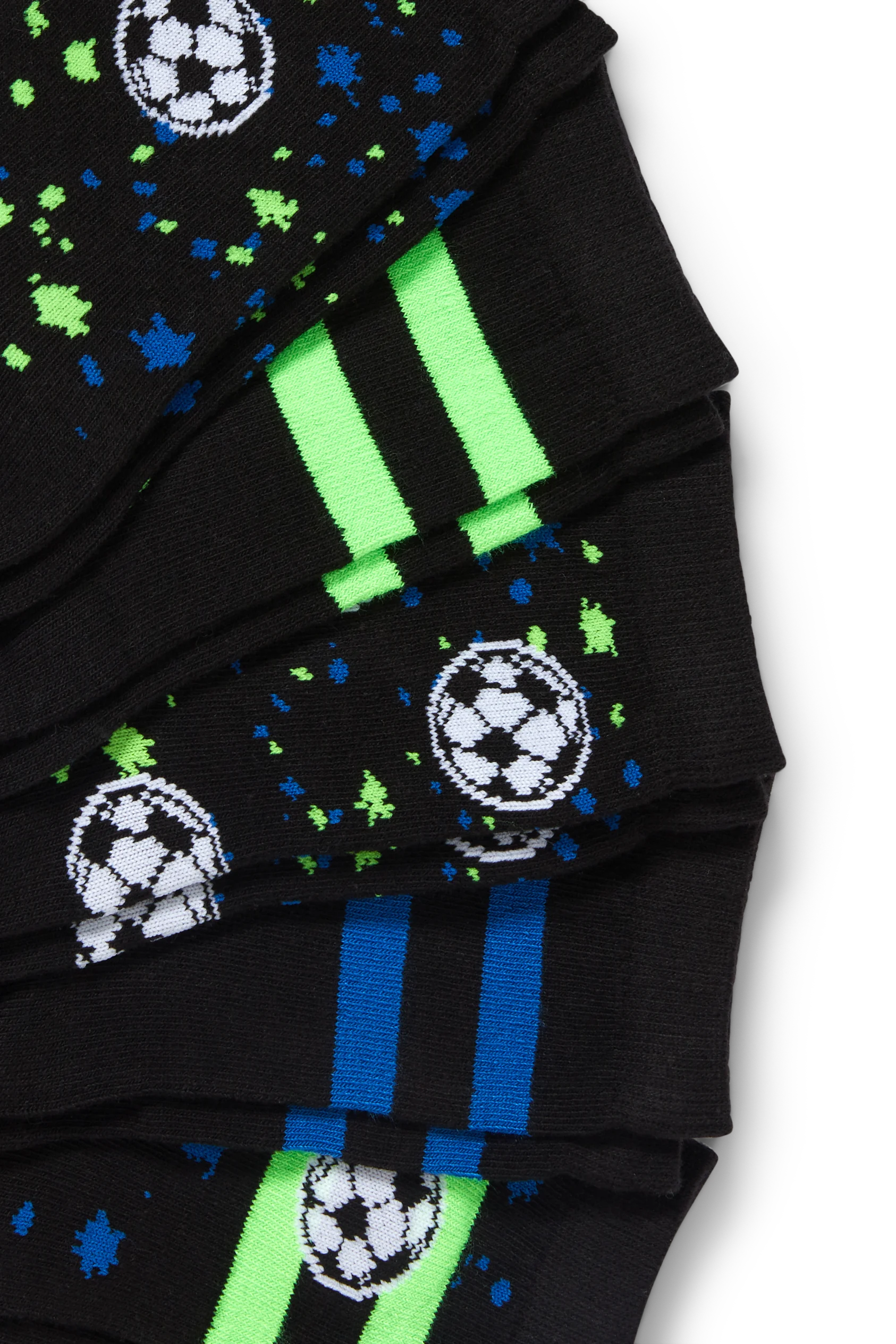 Multipack of 5 - football - socks with motif