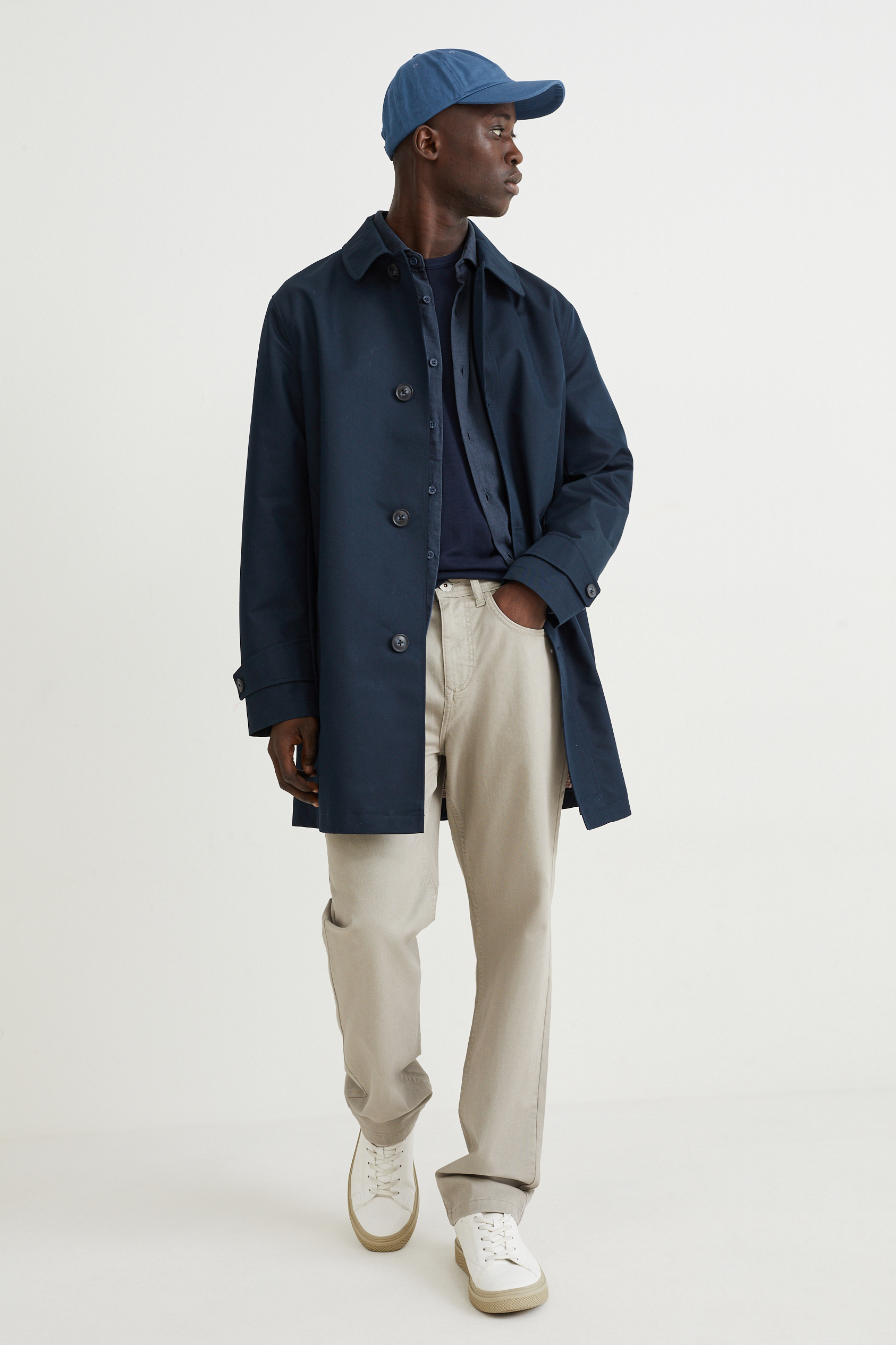 Flannel shirt - regular fit - cutaway collar