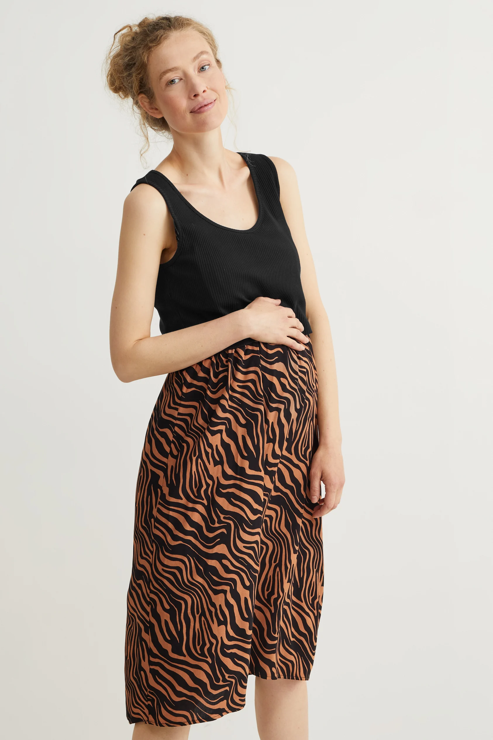 Nursing dress - 2-in-1 look