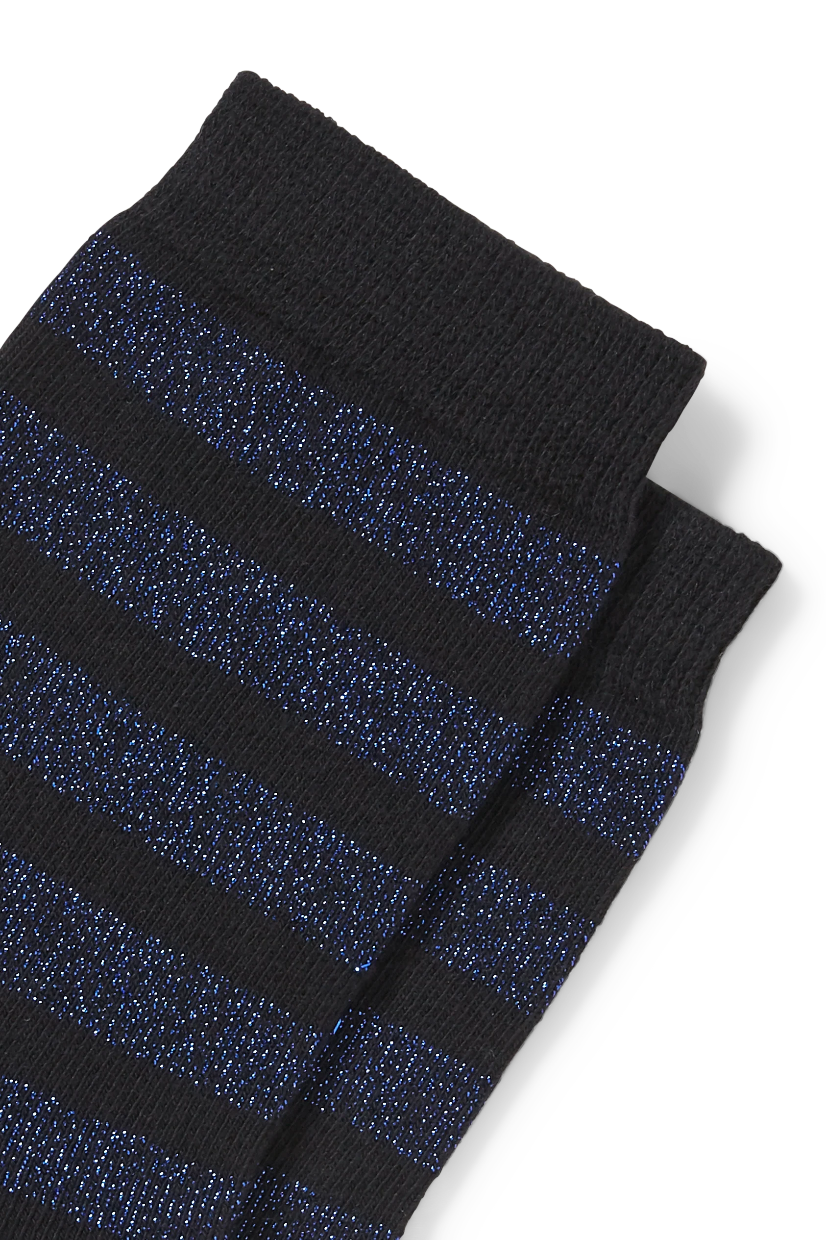 Socks - striped - shiny