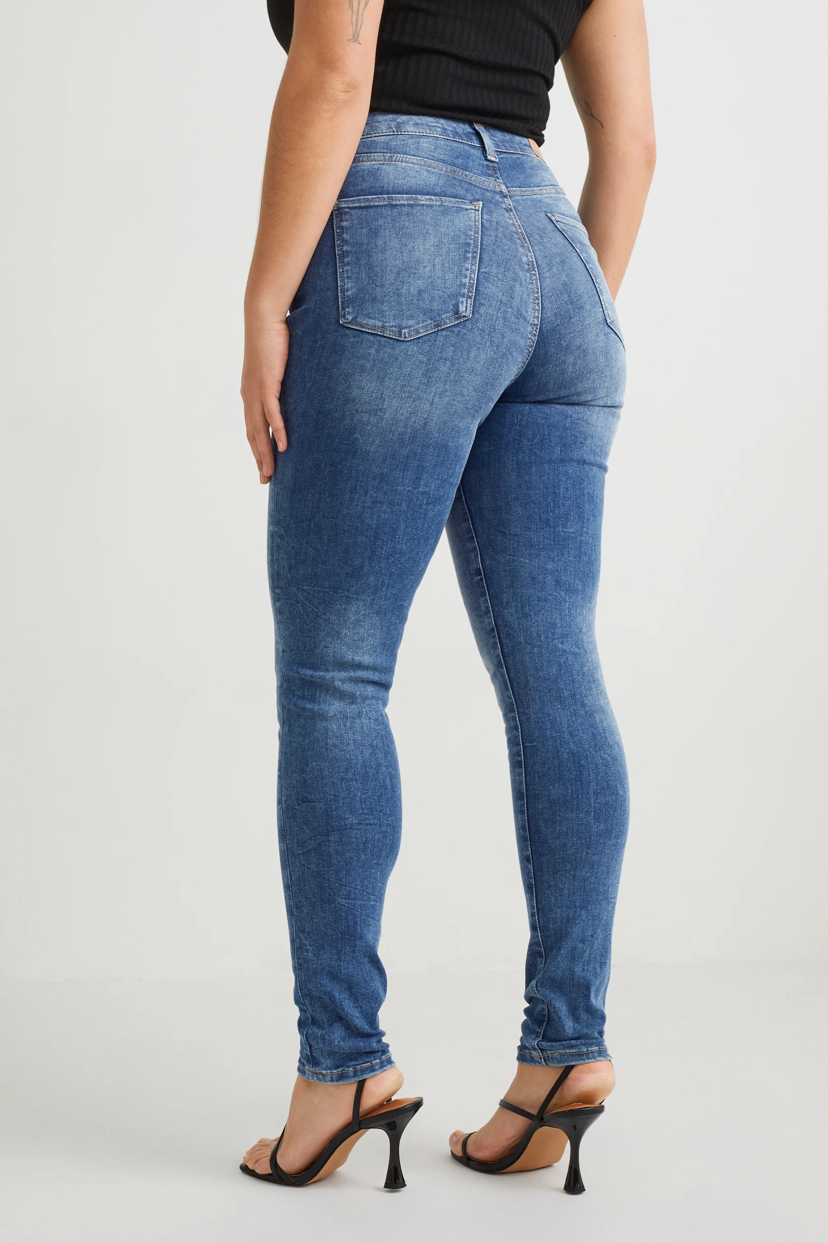 Curvy jeans - high waist - skinny fit - LYCRA?