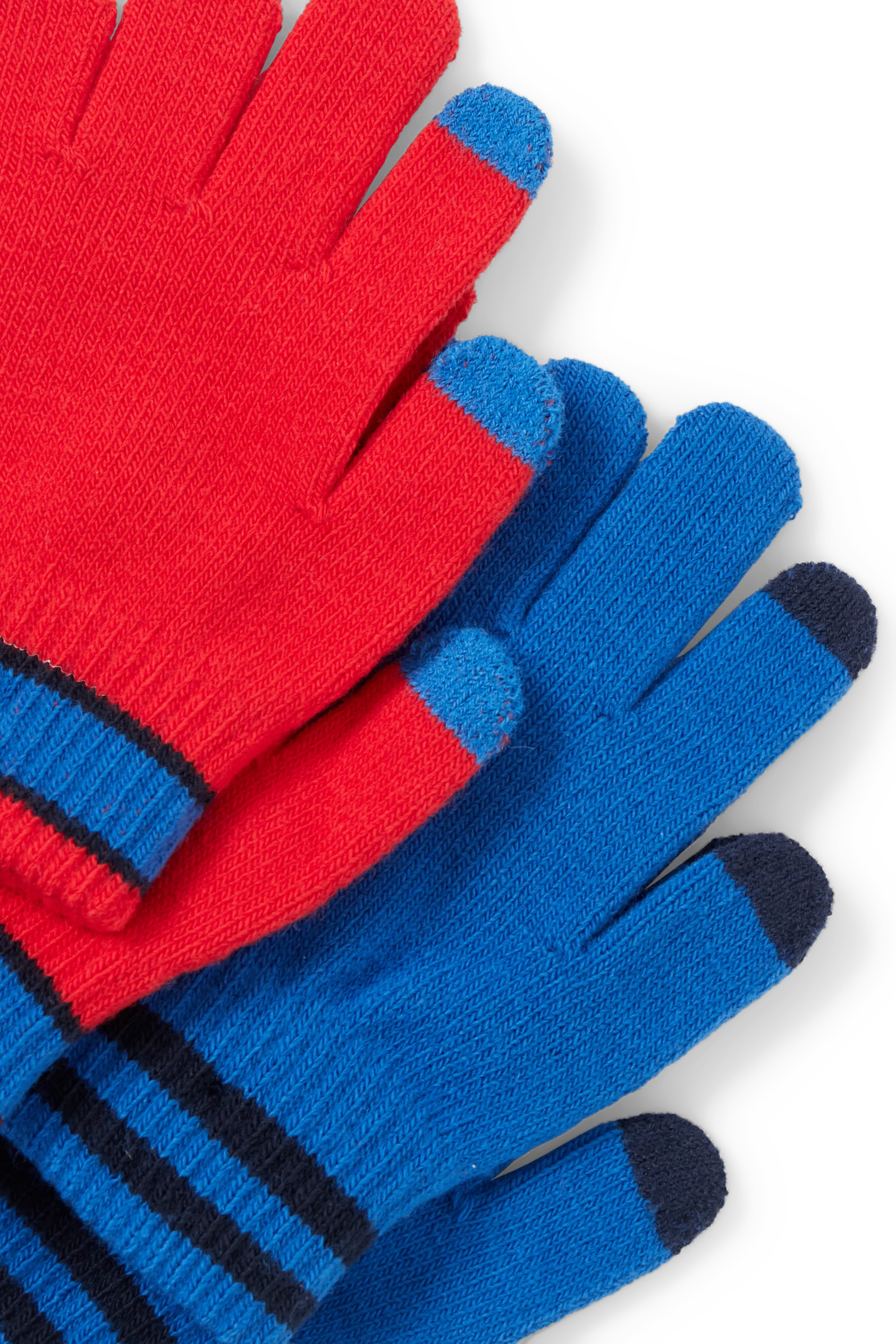 Multipack of 2 - knitted gloves