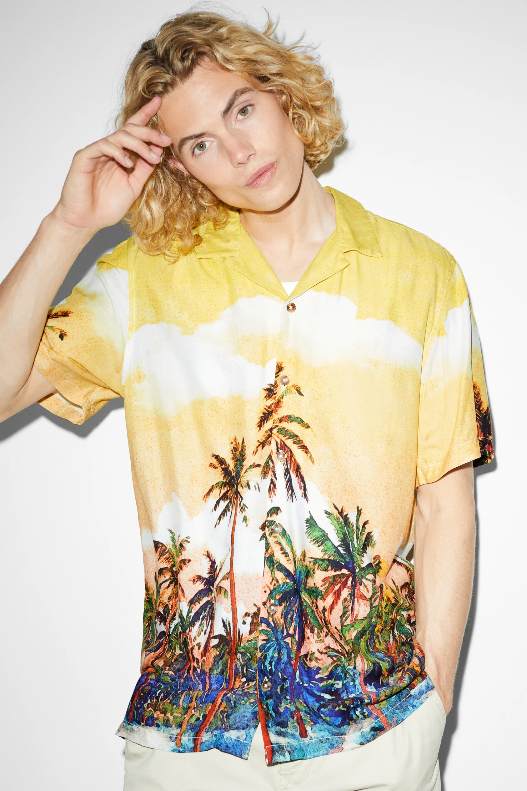 Shirt - regular fit - lapel collar