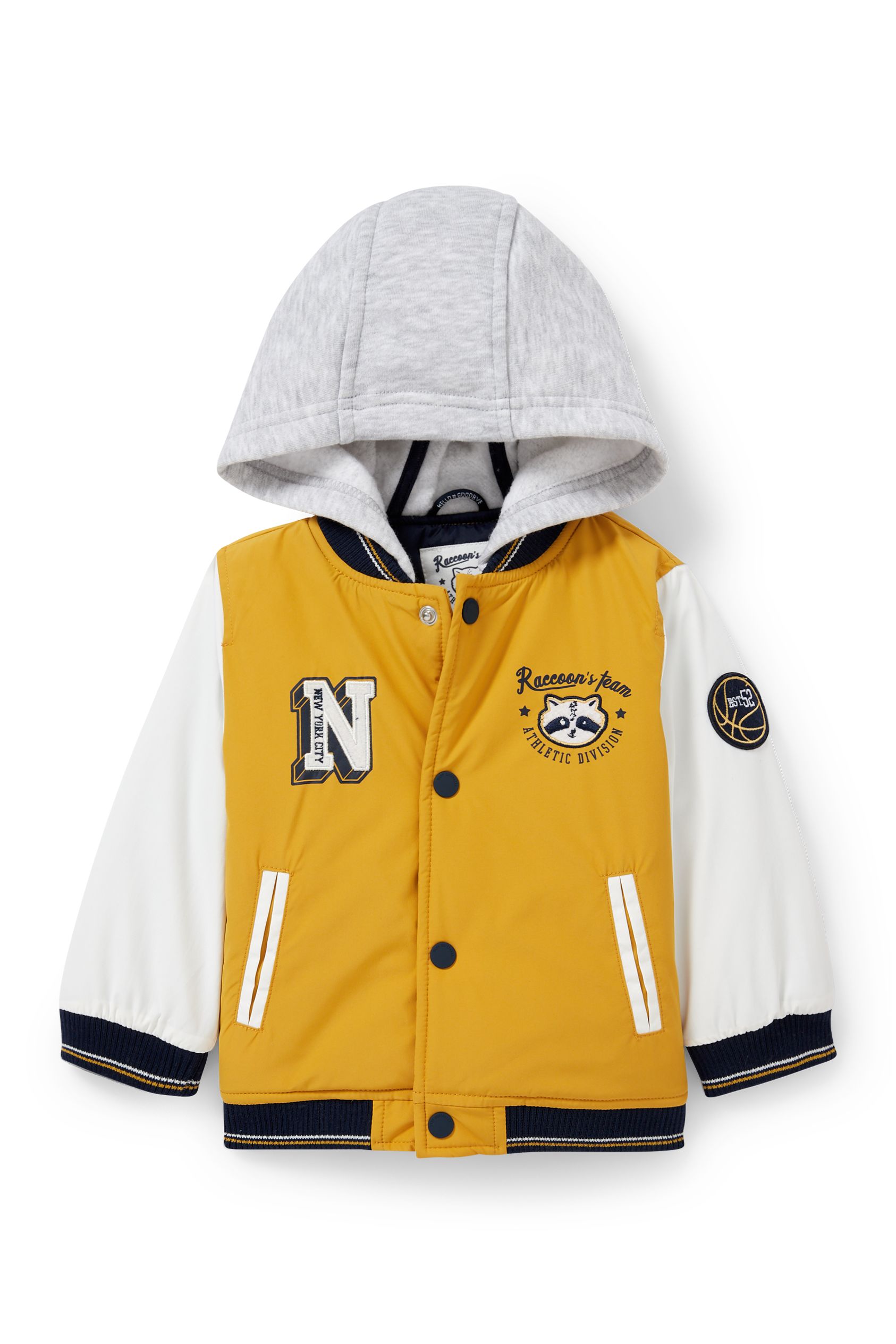 Baby jacket with hood