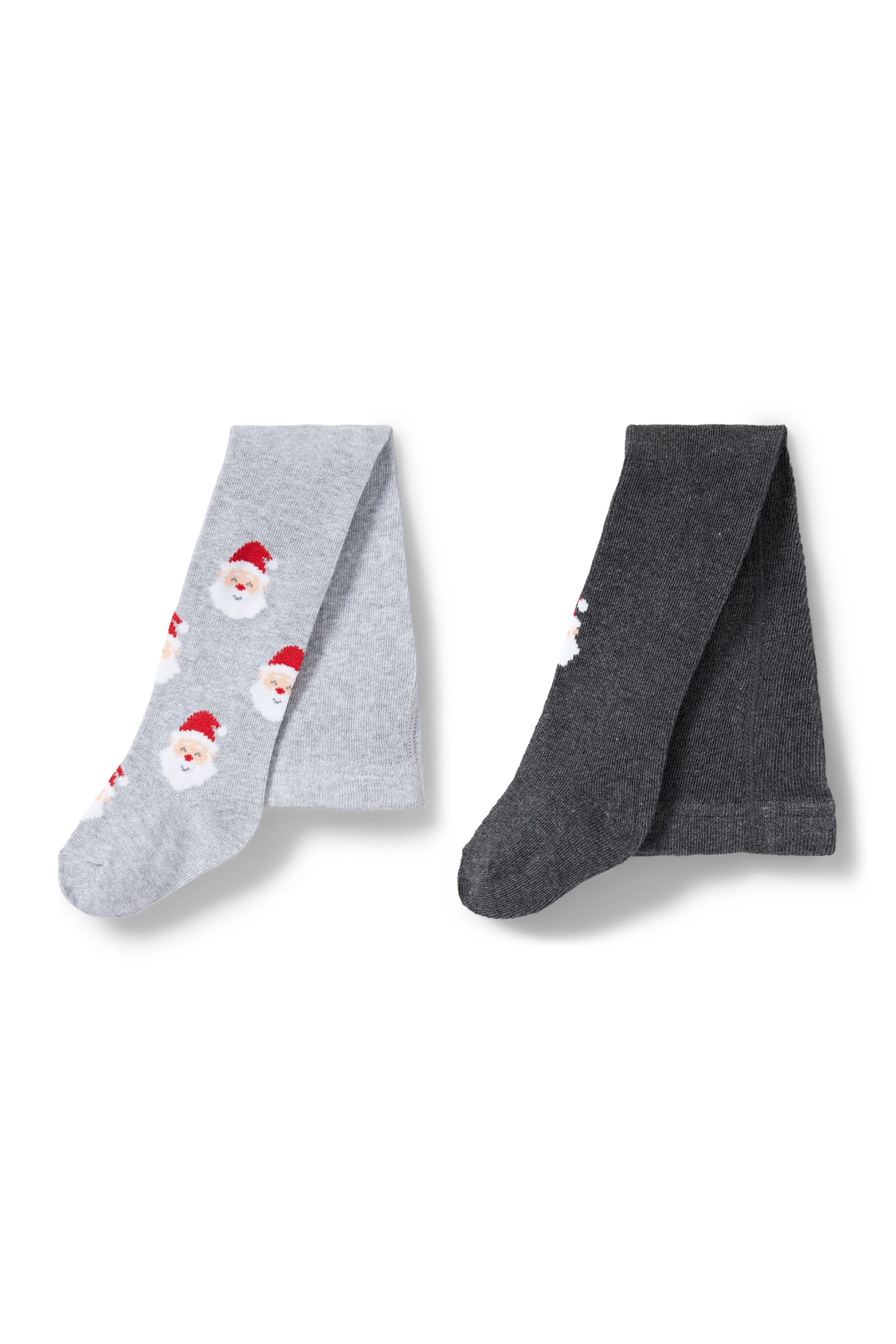 Multipack of 2 - Father Christmas - baby Christmas tights