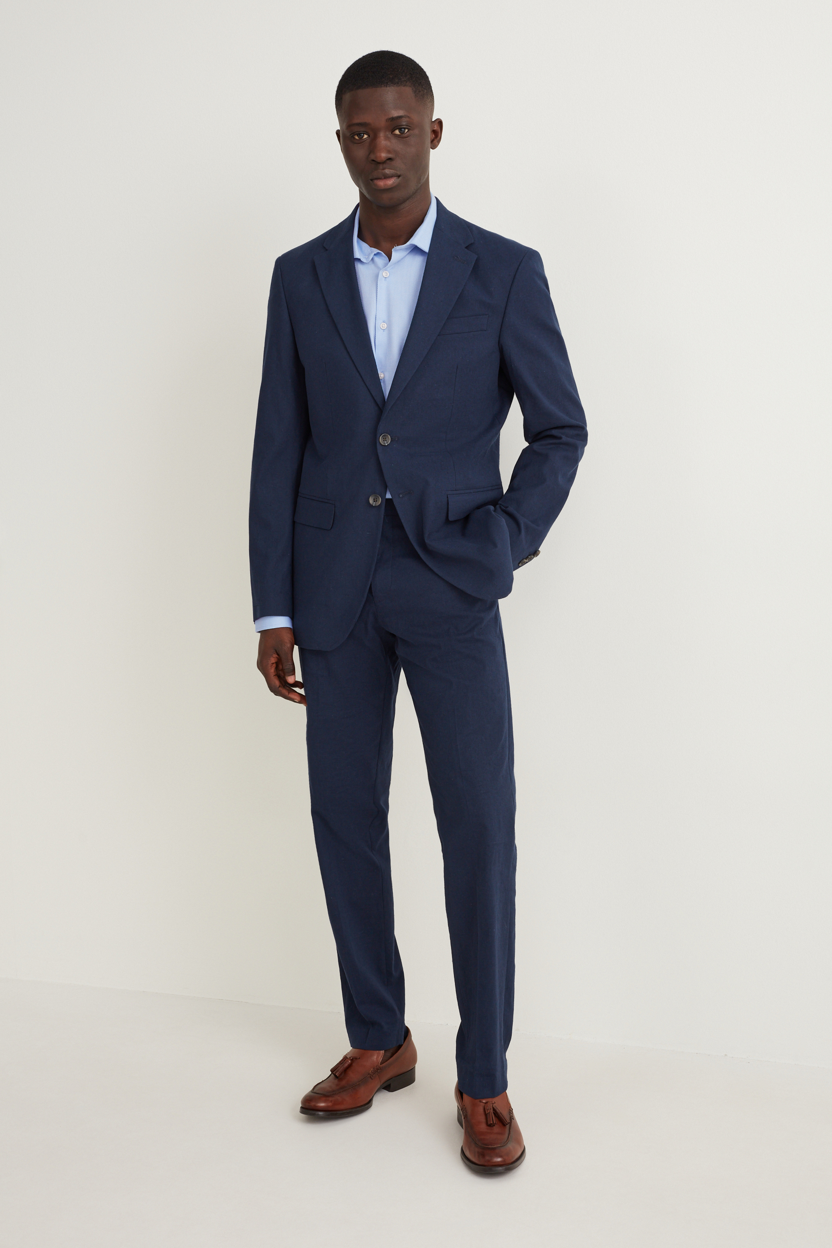 Business shirt - regular fit - cutaway collar - easy-iron