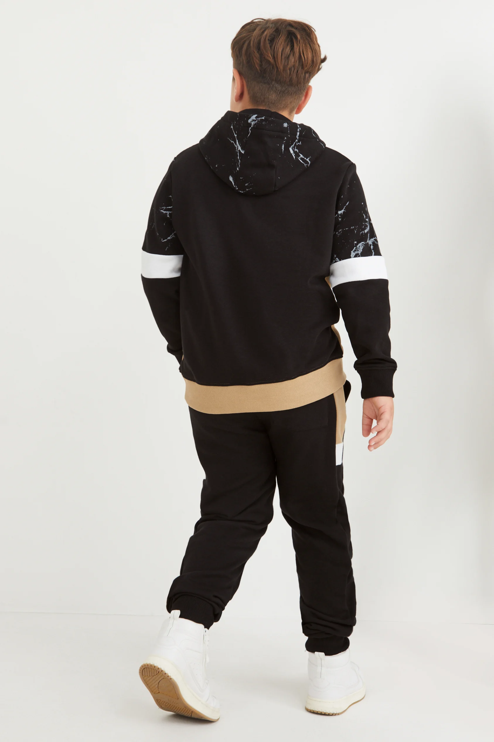 Extended sizes - set - hoodie and joggers - 2 piece
