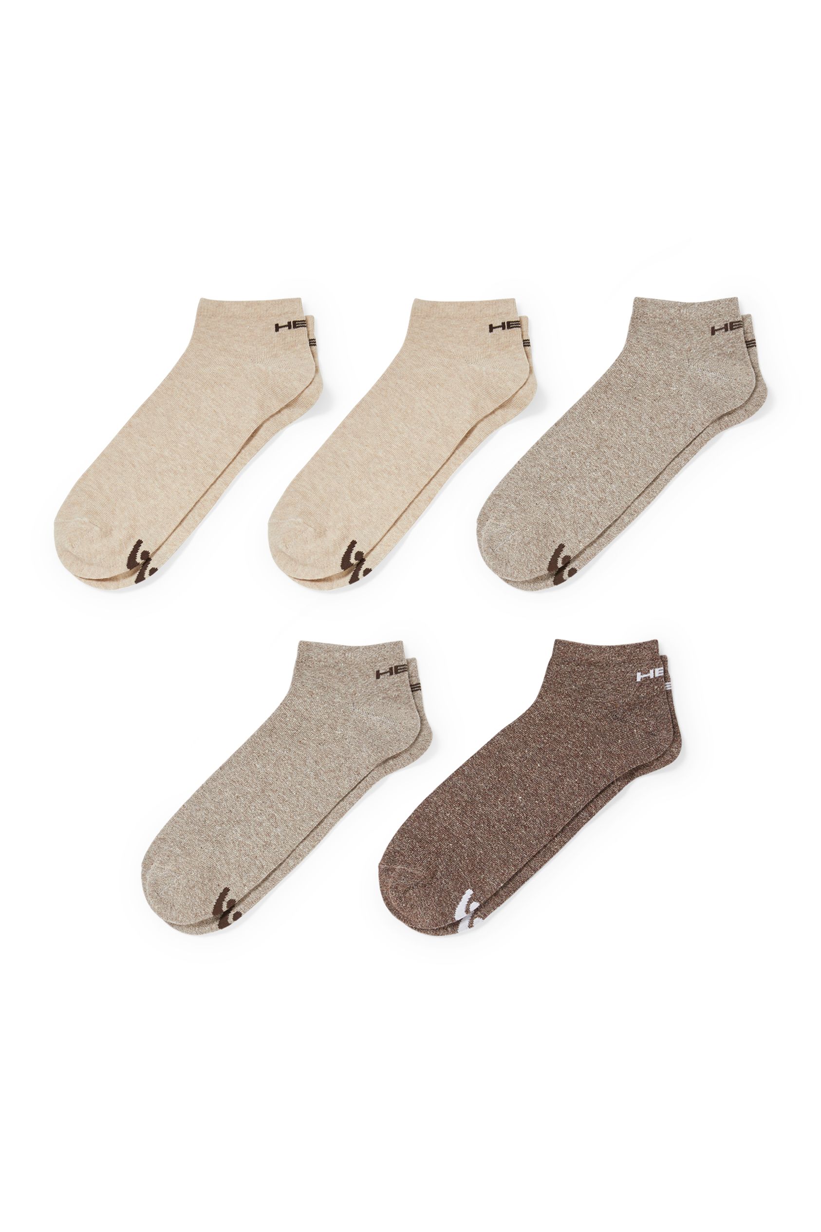 HEAD - multipack of 5 - trainer socks