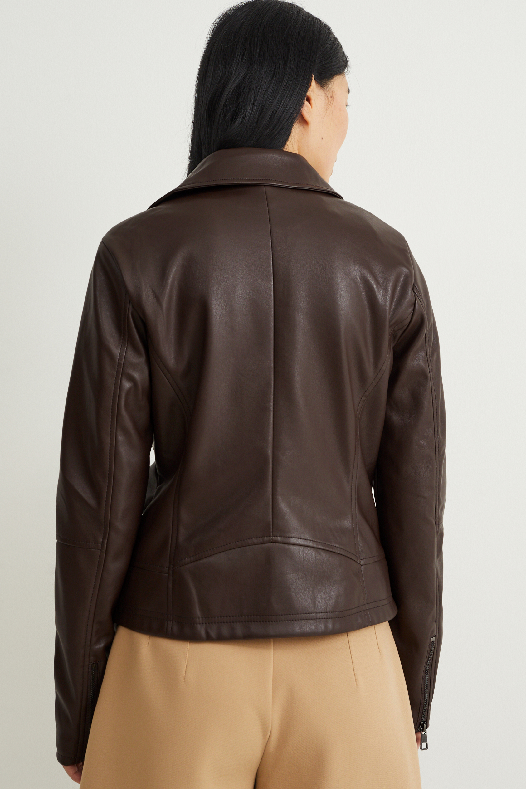 Biker jacket - faux leather