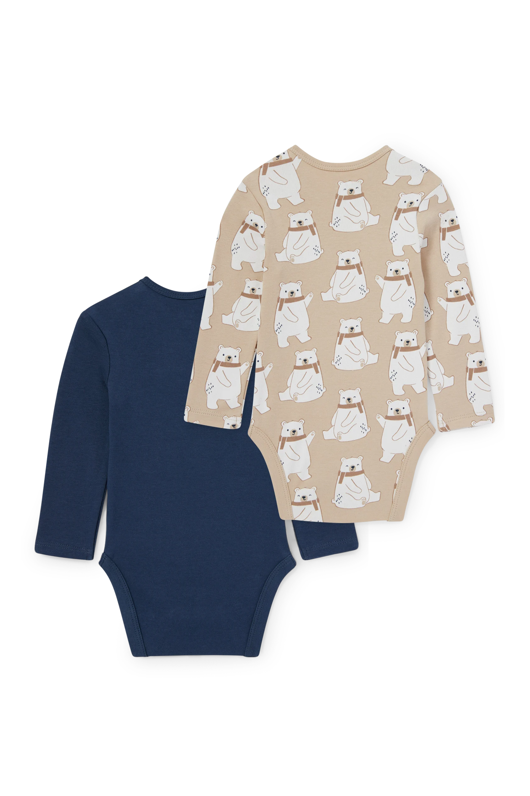 Multipack of 2 - polar bear - baby bodysuit