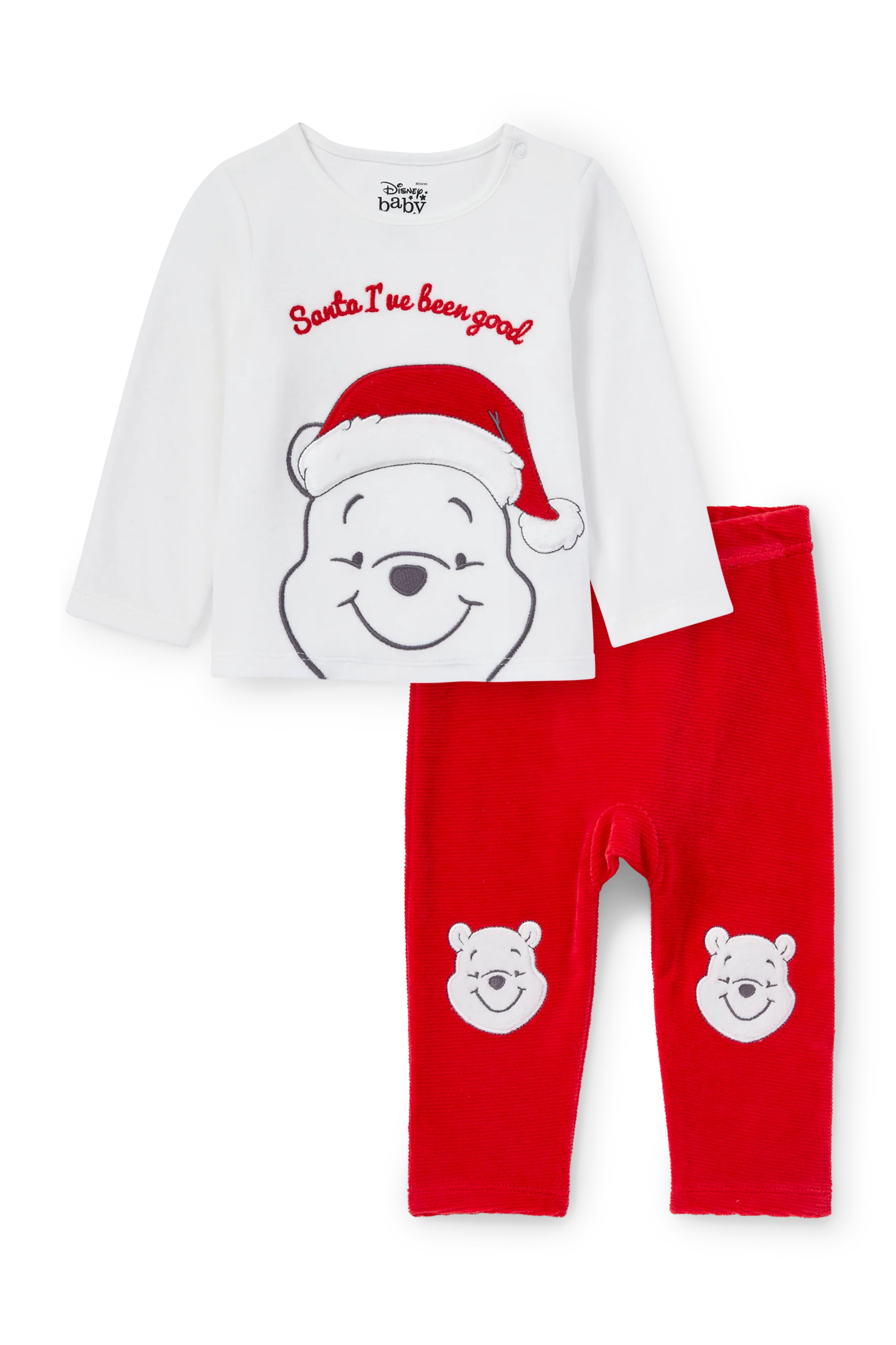 Winnie the Pooh - baby Christmas winter pyjamas - 2 piece
