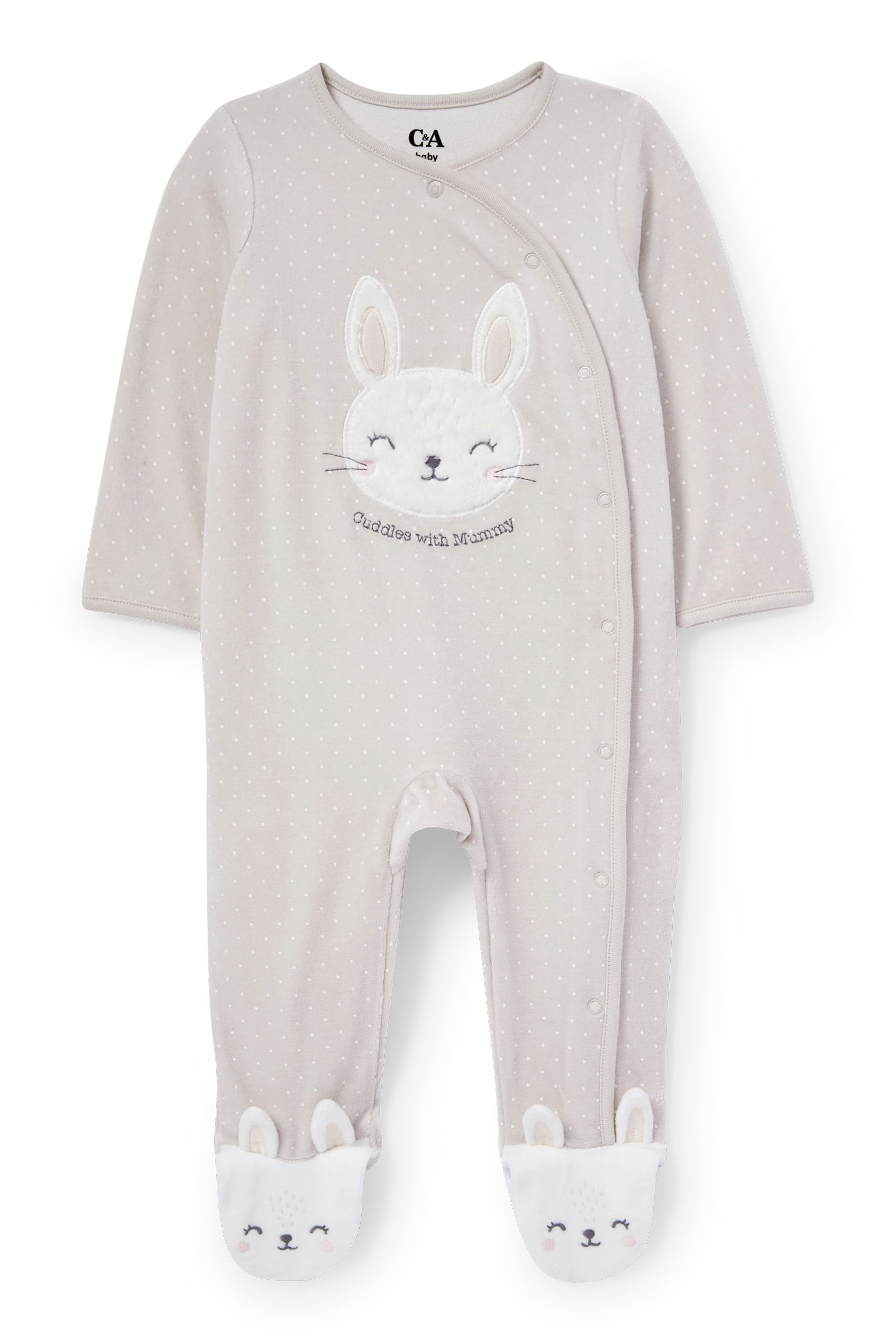 Rabbit - baby sleepsuit