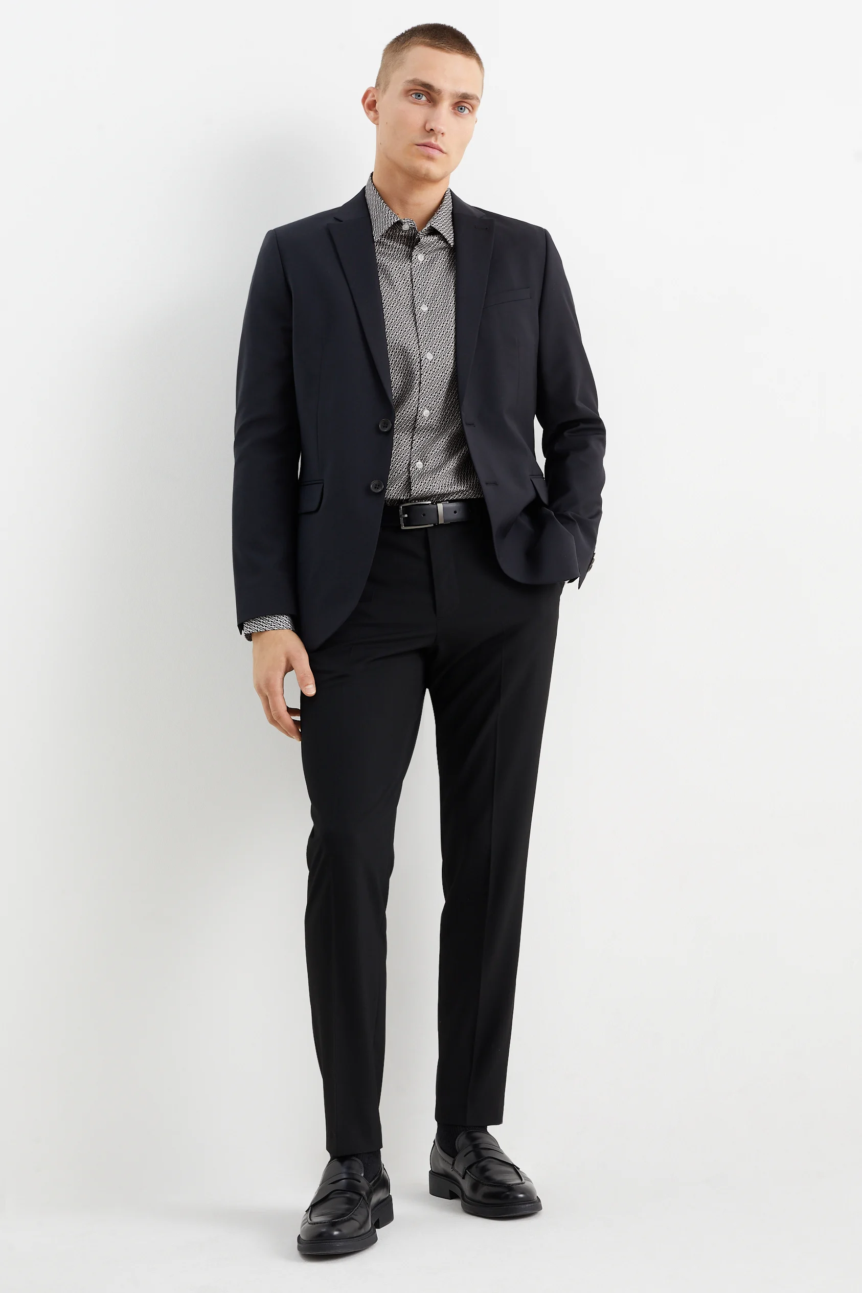 Business shirt - slim fit - kent collar - easy-iron