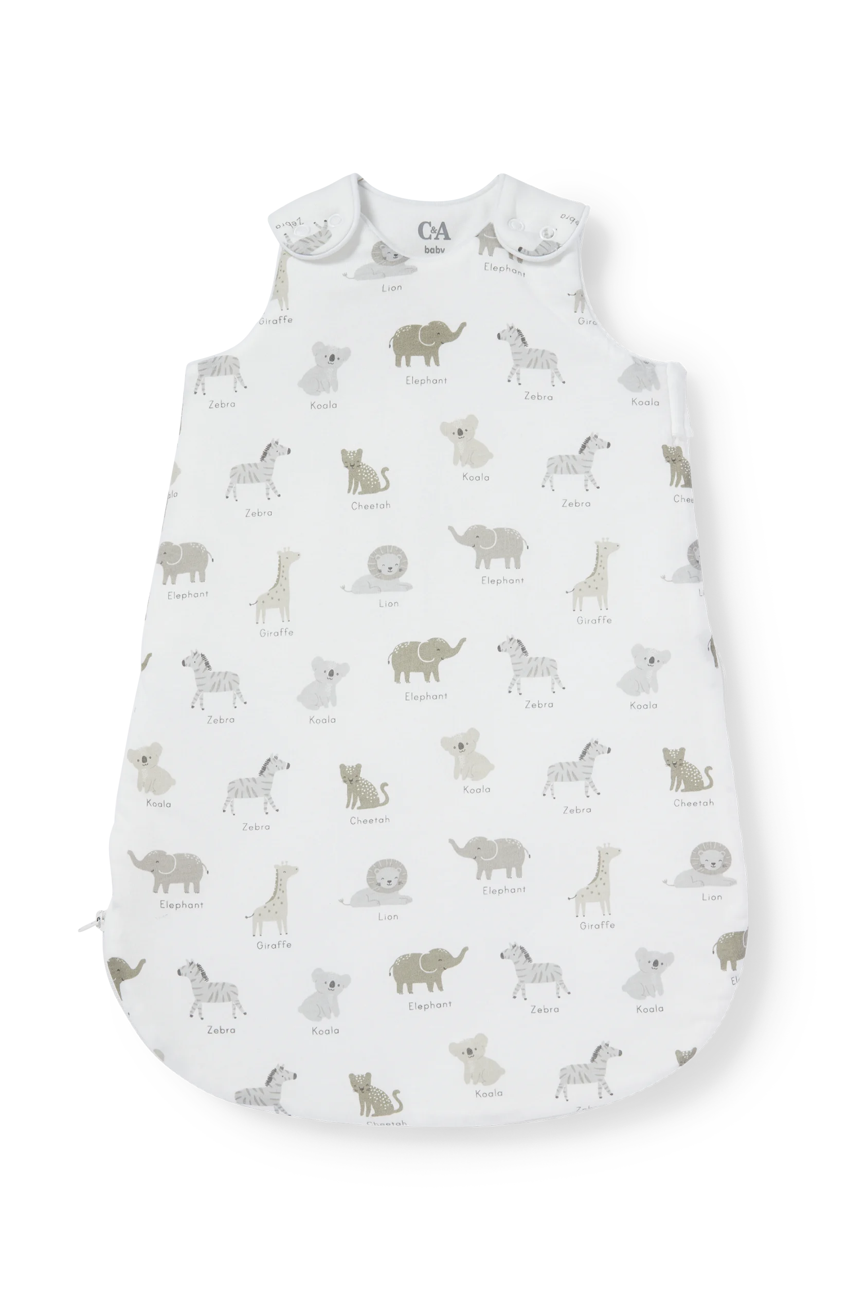 Wild animals - baby sleeping bag - 0-6 months