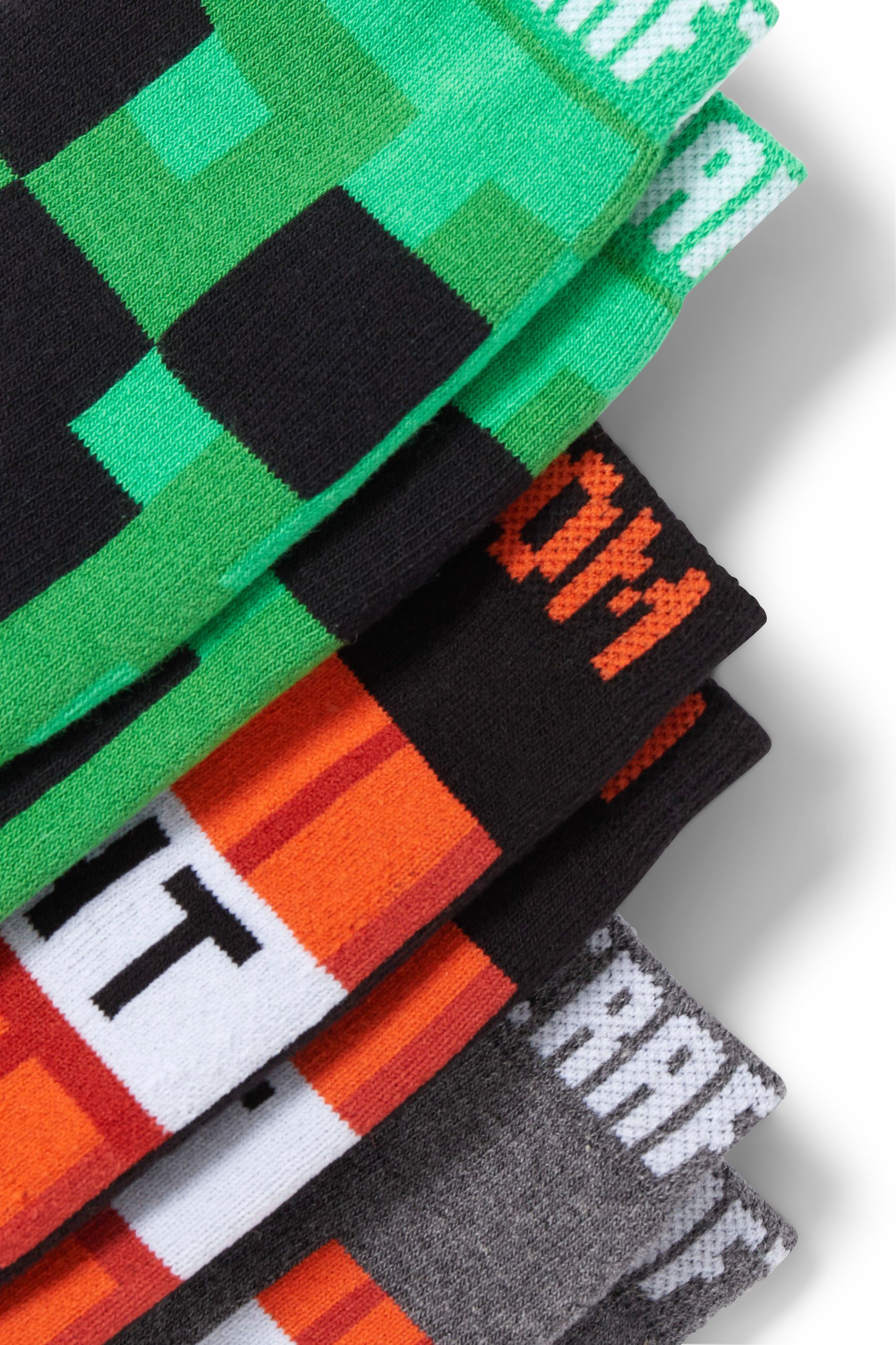 Multipack of 3 - Minecraft - socks with motif