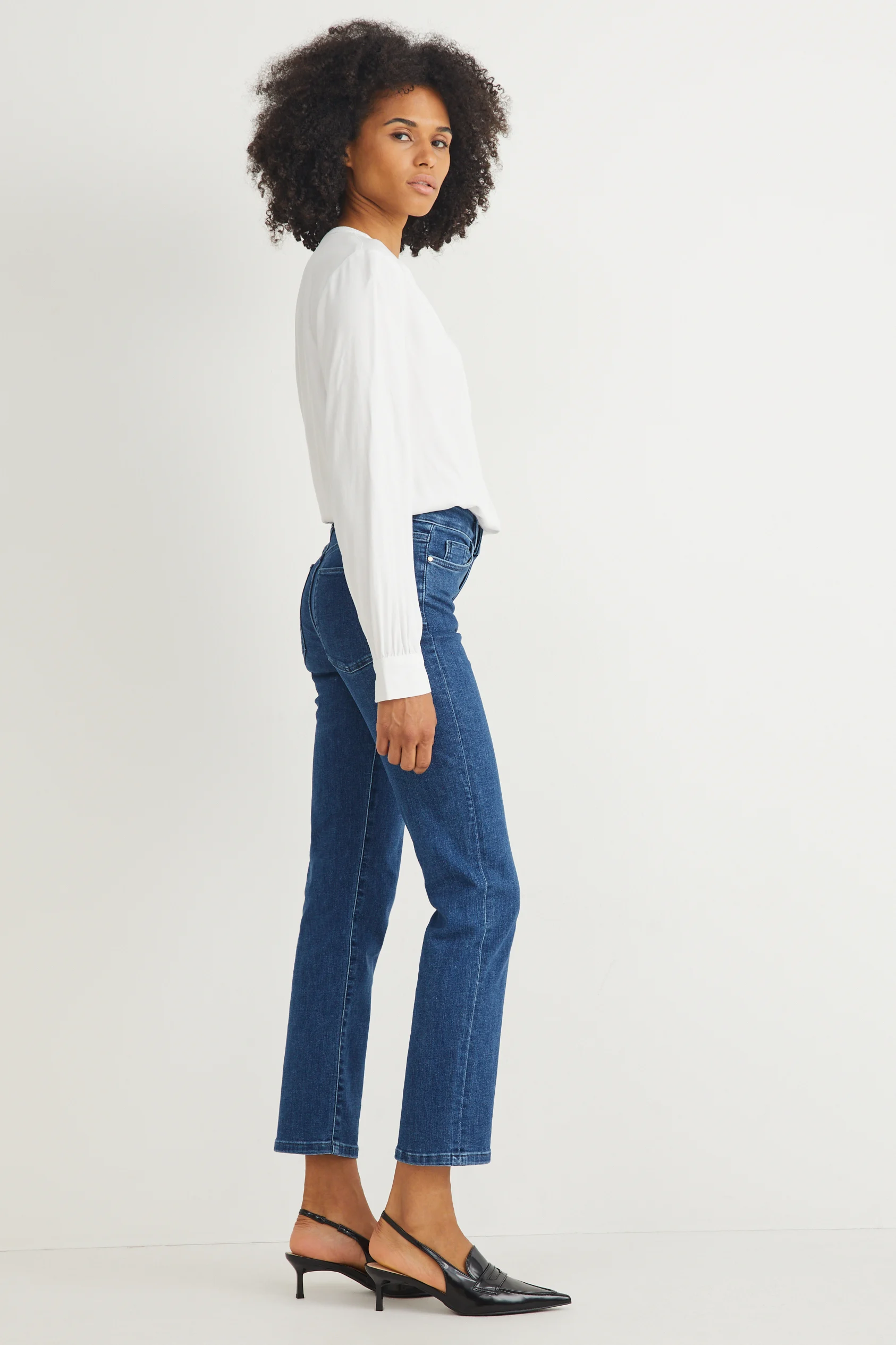Straight jeans - high waist