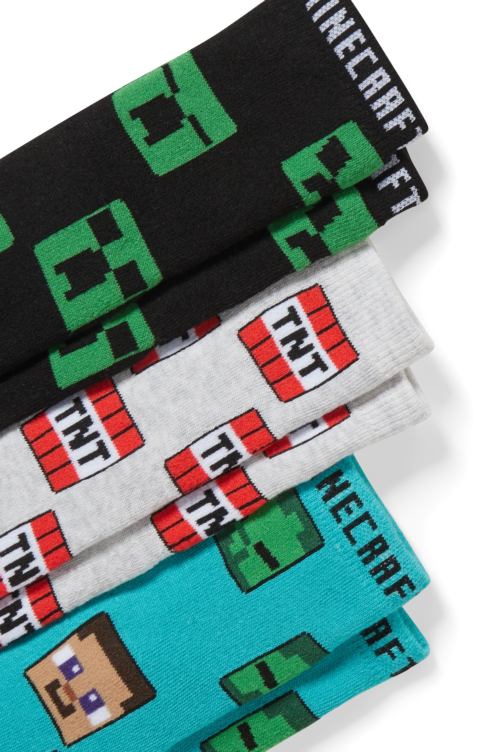Multipack of 3 - Minecraft - socks with motif