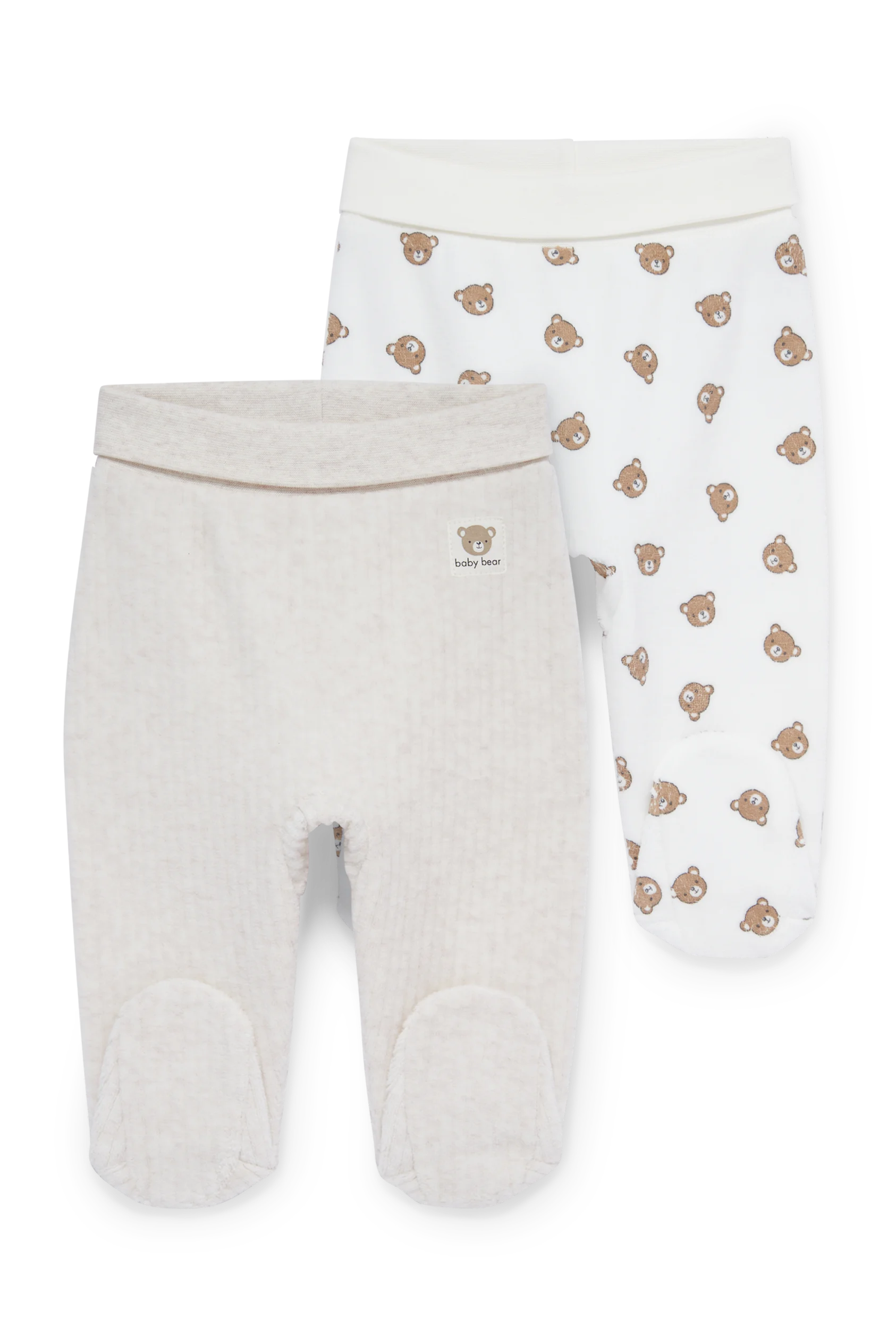 Multipack of 2 - teddy bear - newborn trousers