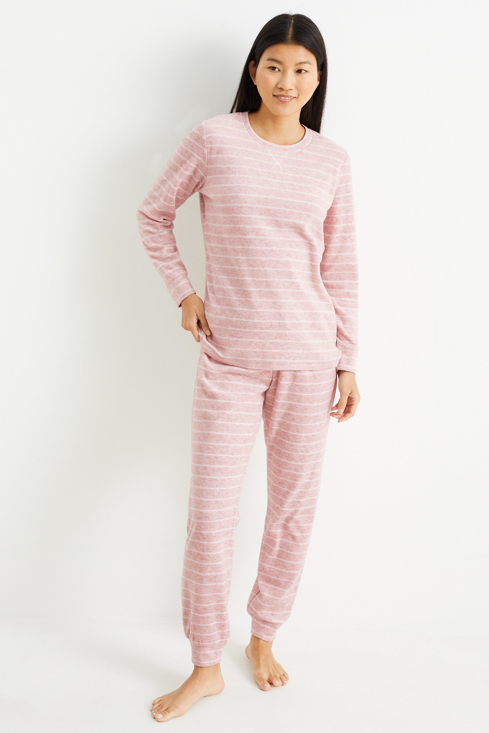 Fleece pyjamas - striped