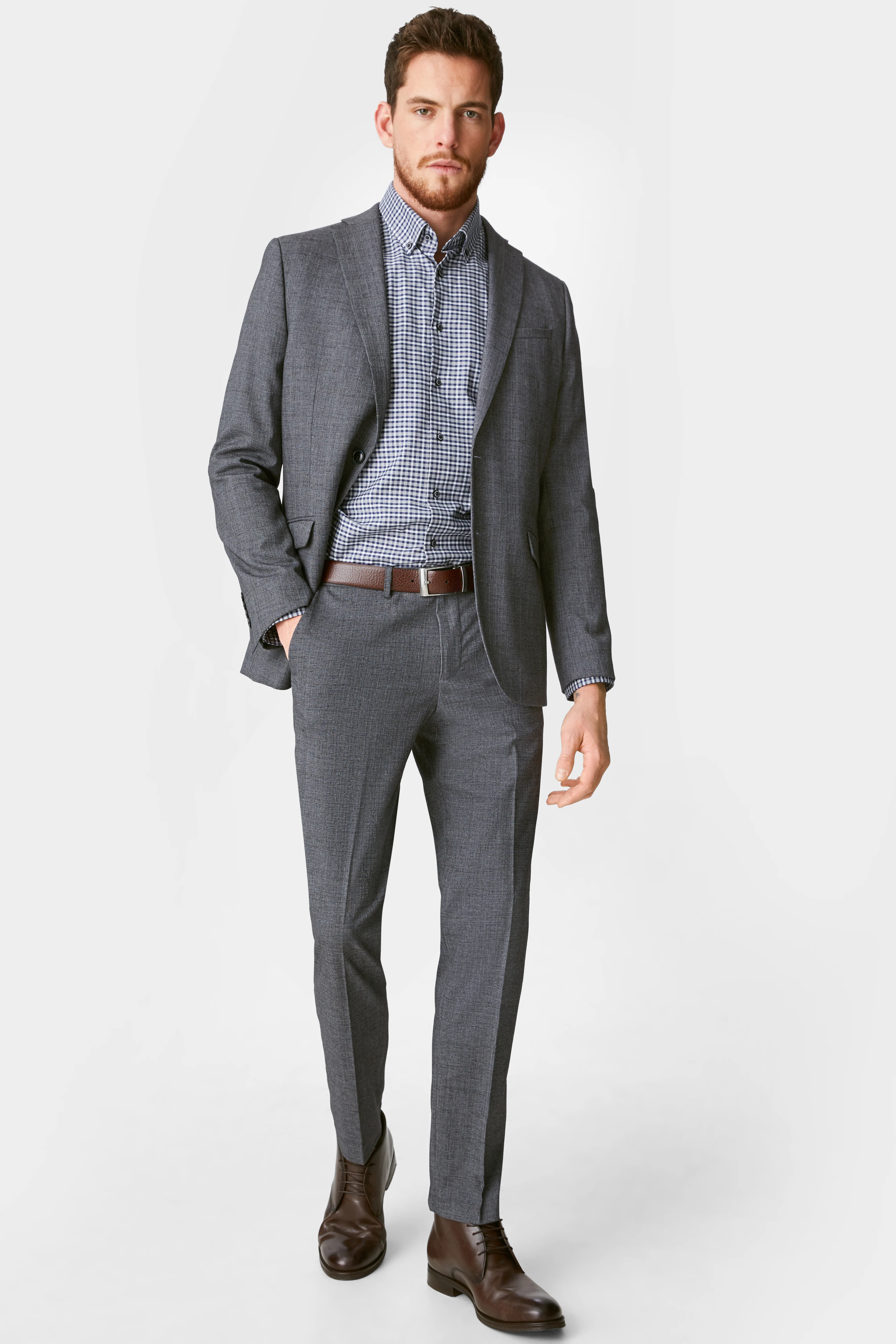 Mix-and-match suit trousers - slim fit - stretch - LYCRA?