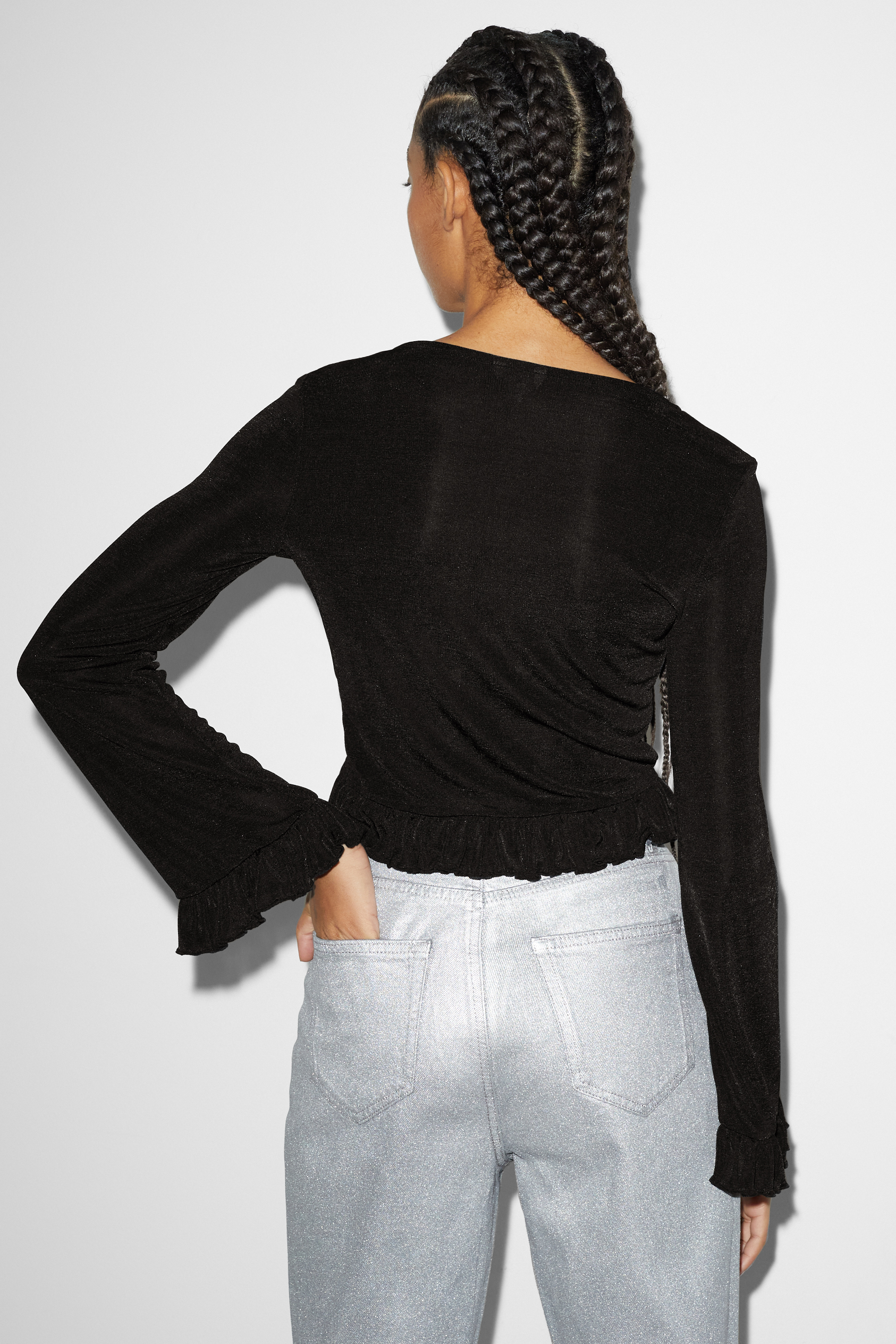 CLOCKHOUSE - cropped long sleeve top