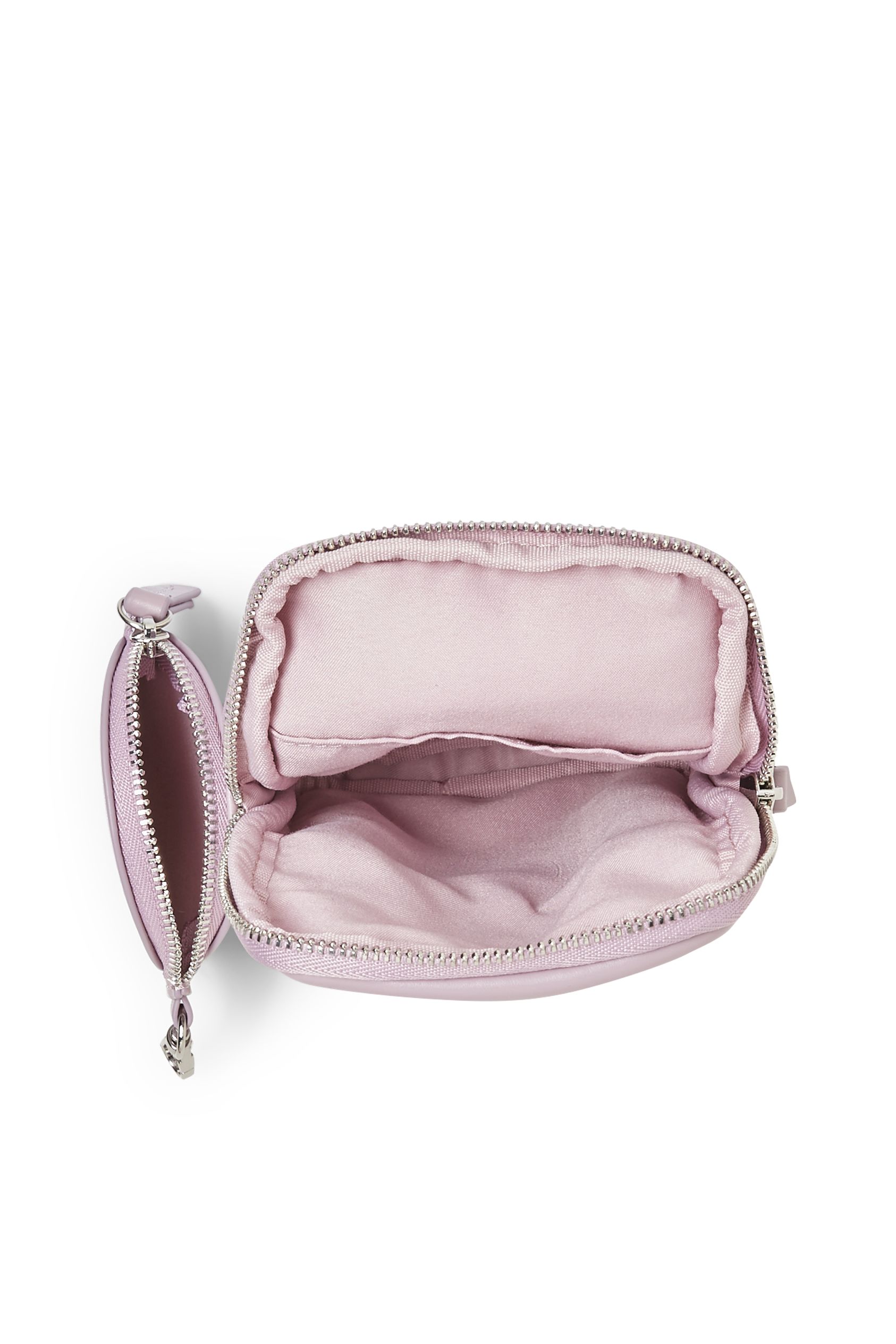 Set - phone bag and purse - faux leather - 2 piece