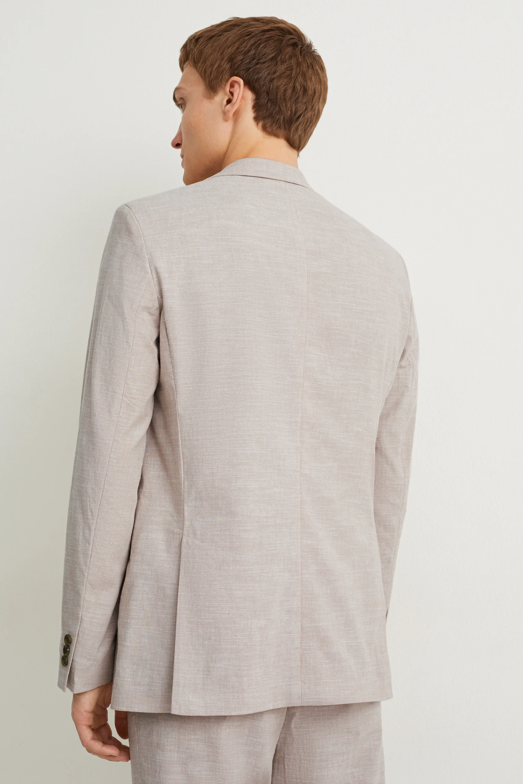 Mix-and-match tailored jacket - regular fit - Flex - cotton-linen blend