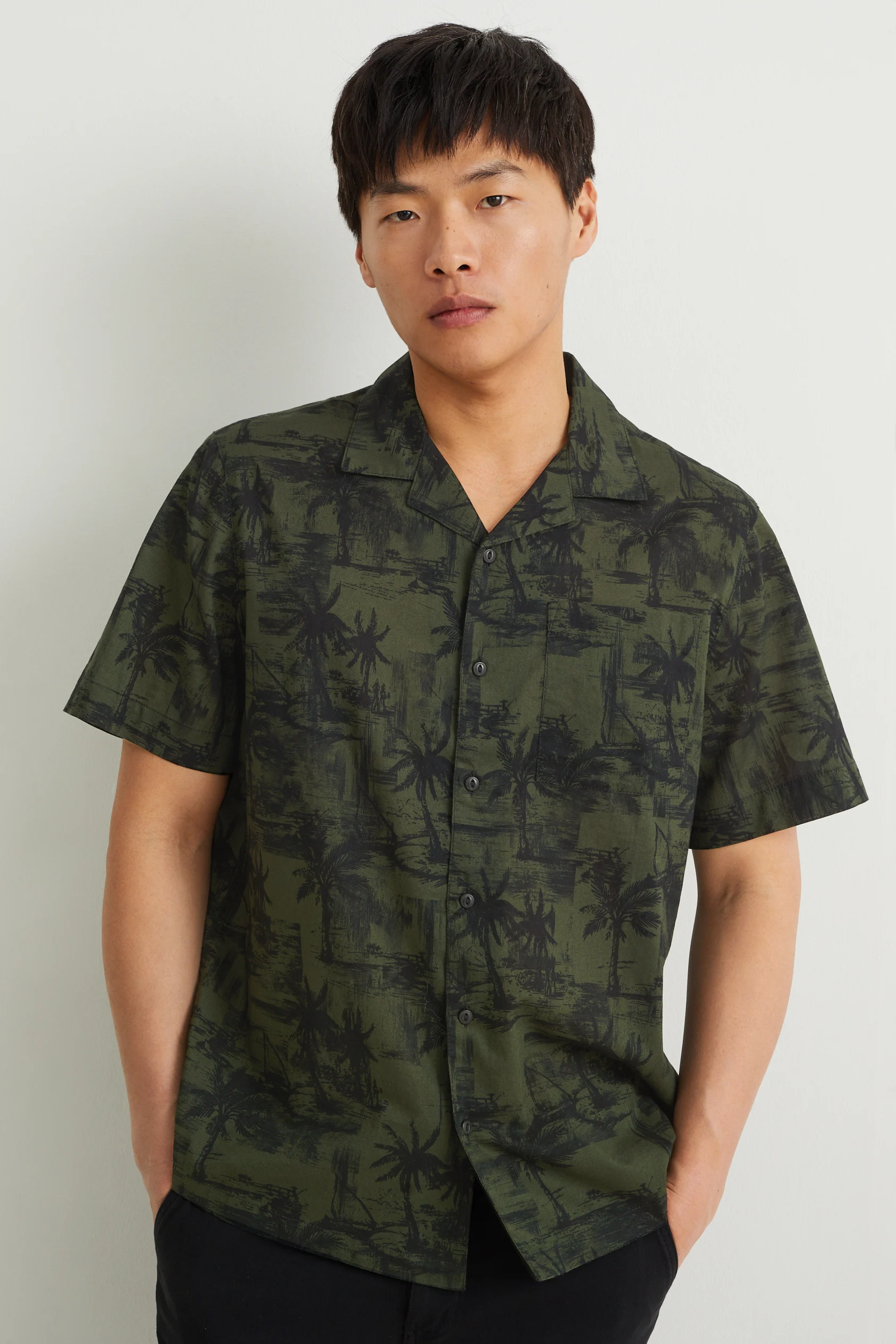 Shirt - regular fit - lapel collar