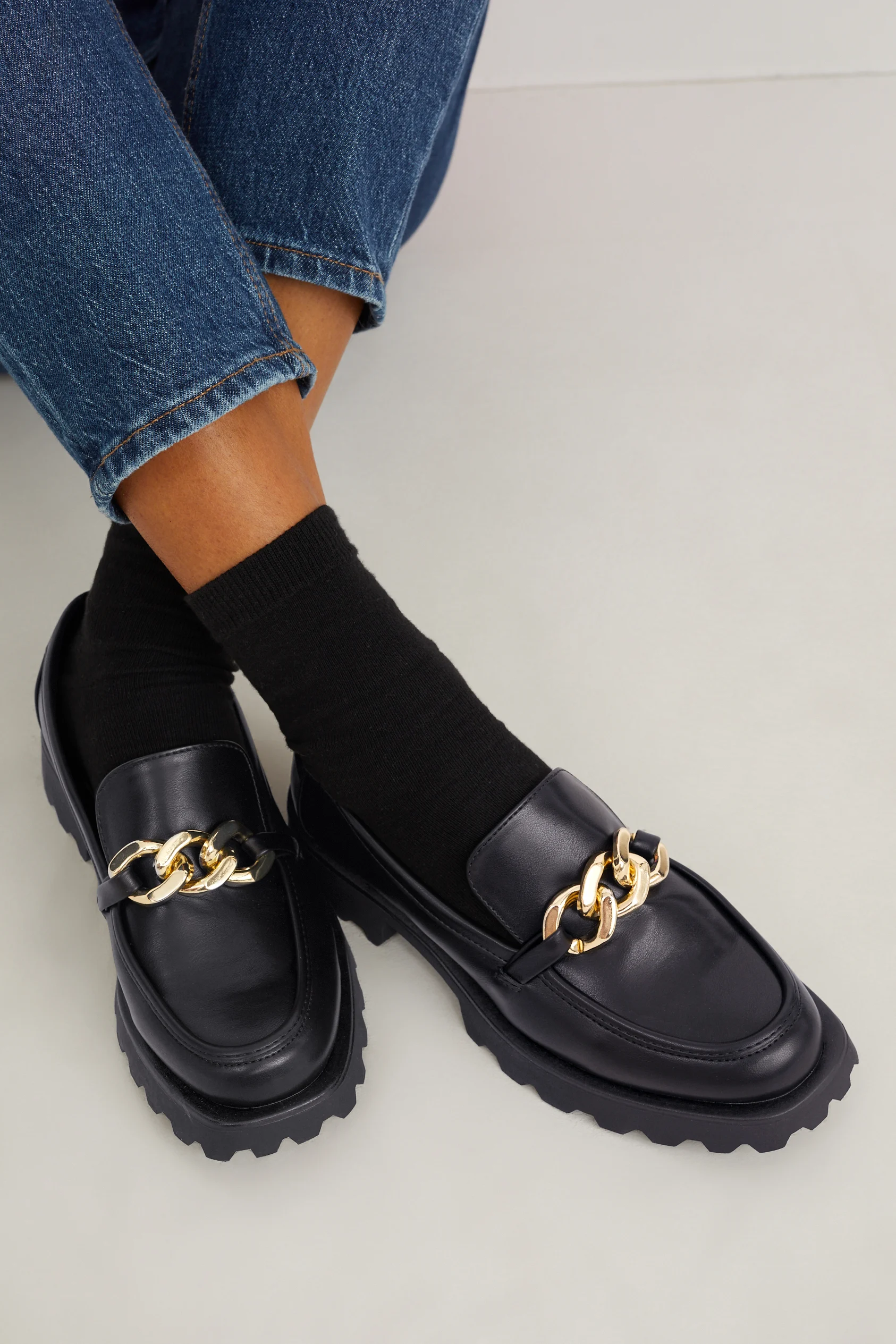 Loafers - faux leather