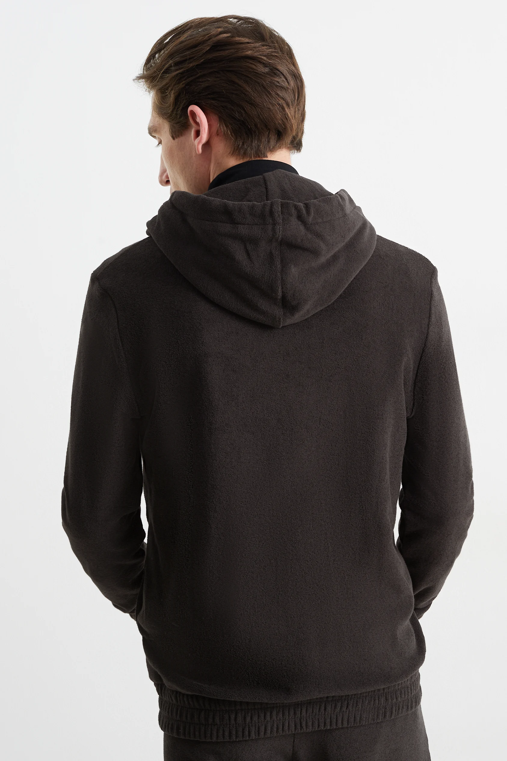 Terry cloth jacket with hood