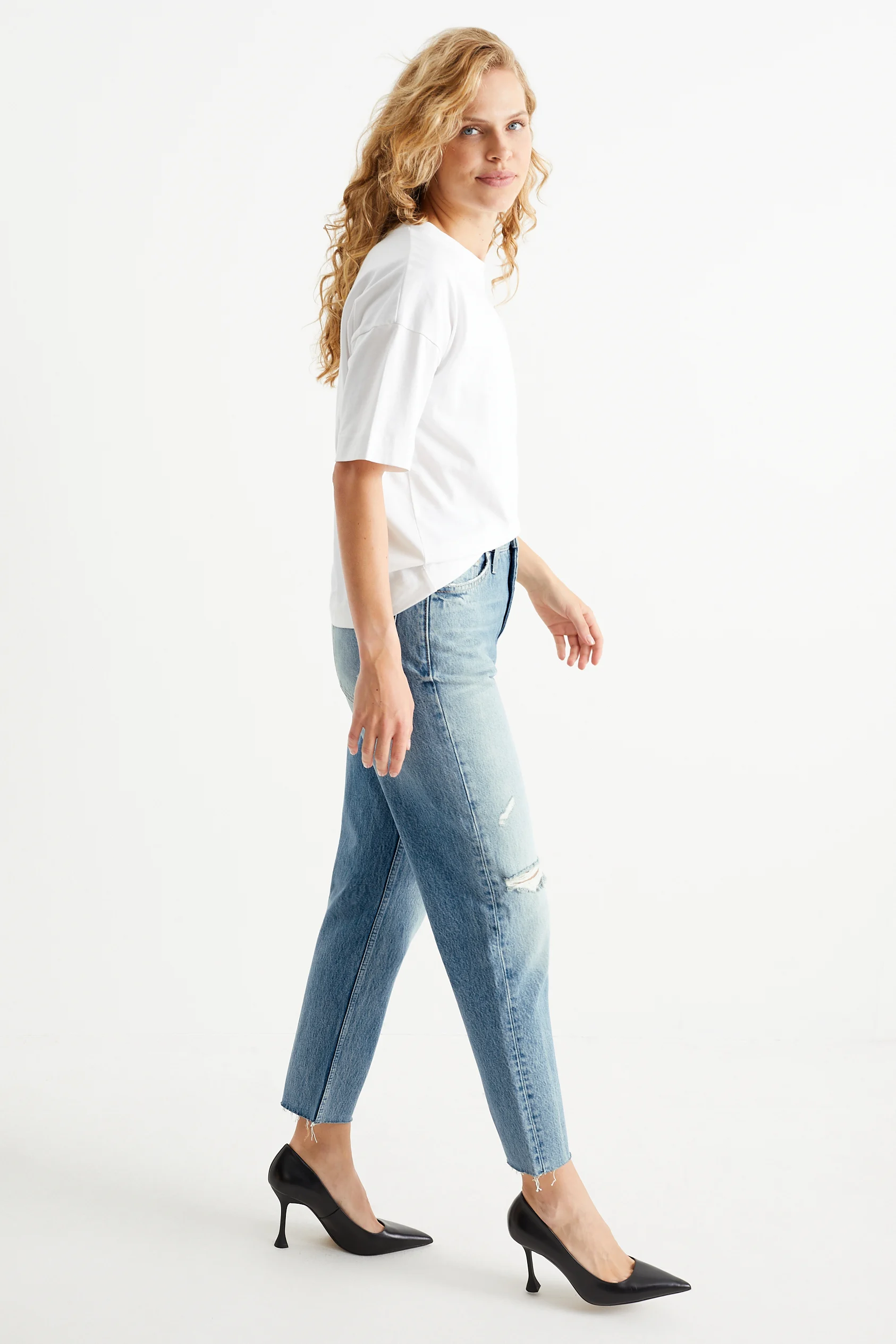 Mom jeans - high waist