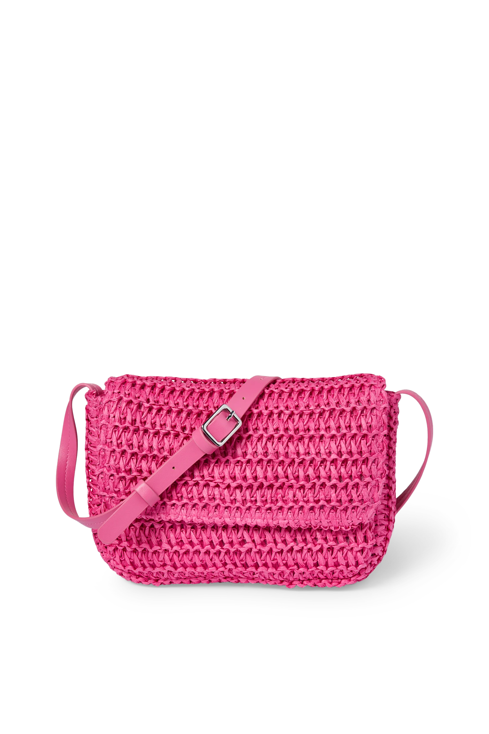 Straw shoulder bag