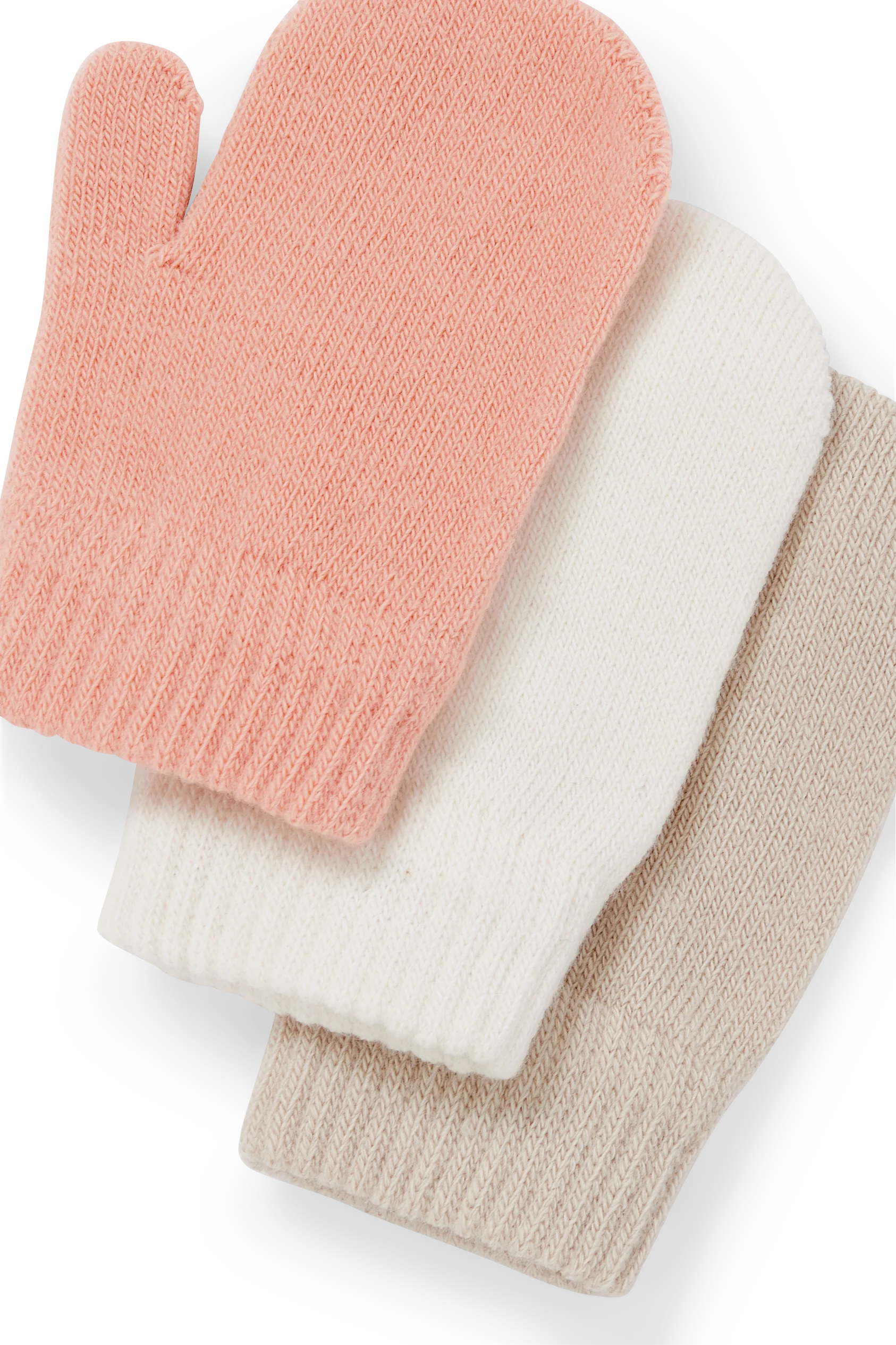 Multipack of 3 - baby mittens