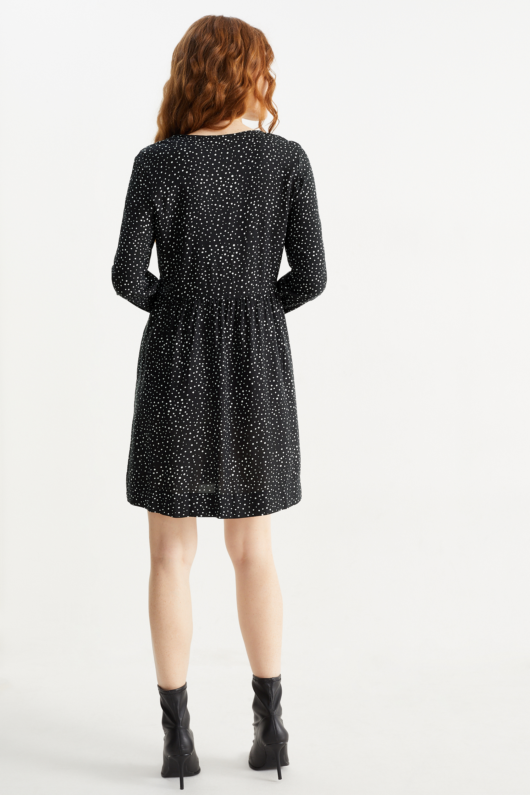 A-line dress - polka dot