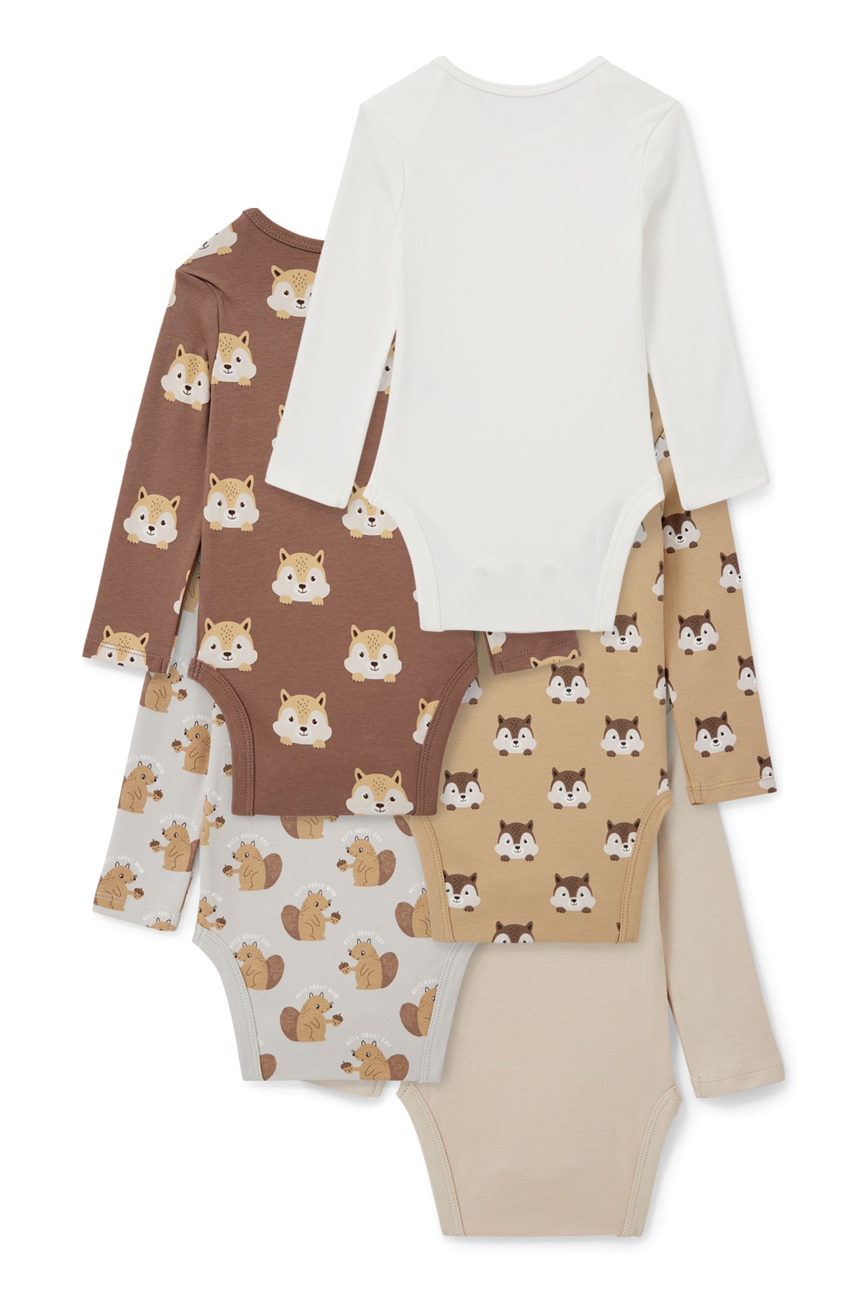 Multipack of 5 - baby bodysuit